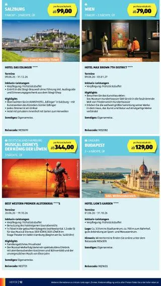 Hofer Flugblatt - Reisen von 27. Mai bis 30. Juni 2026 - Flugblätt seite  12