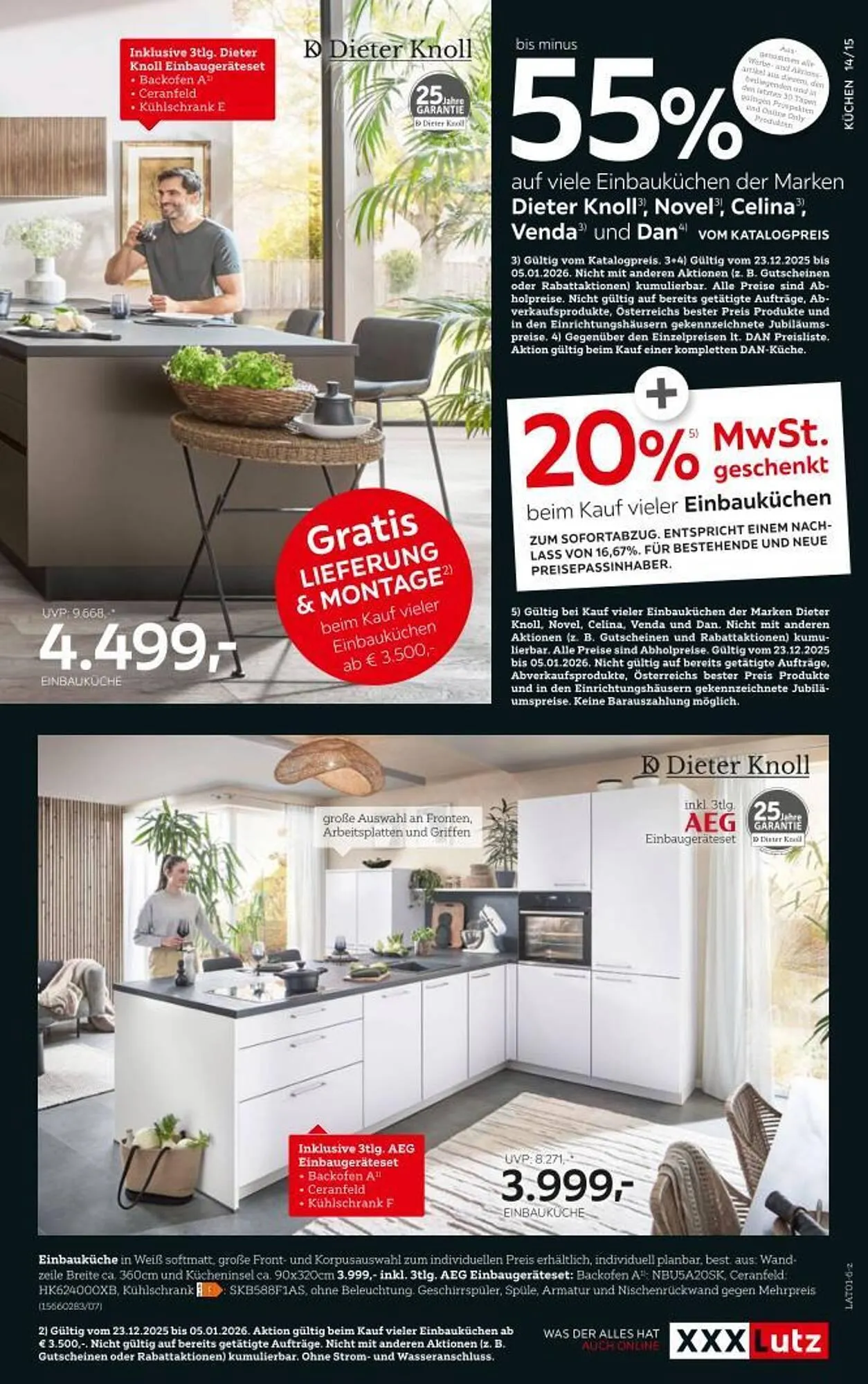 XXXLutz Prospekt von 22. Dezember bis 13. Jänner 2026 - Flugblätt seite  15