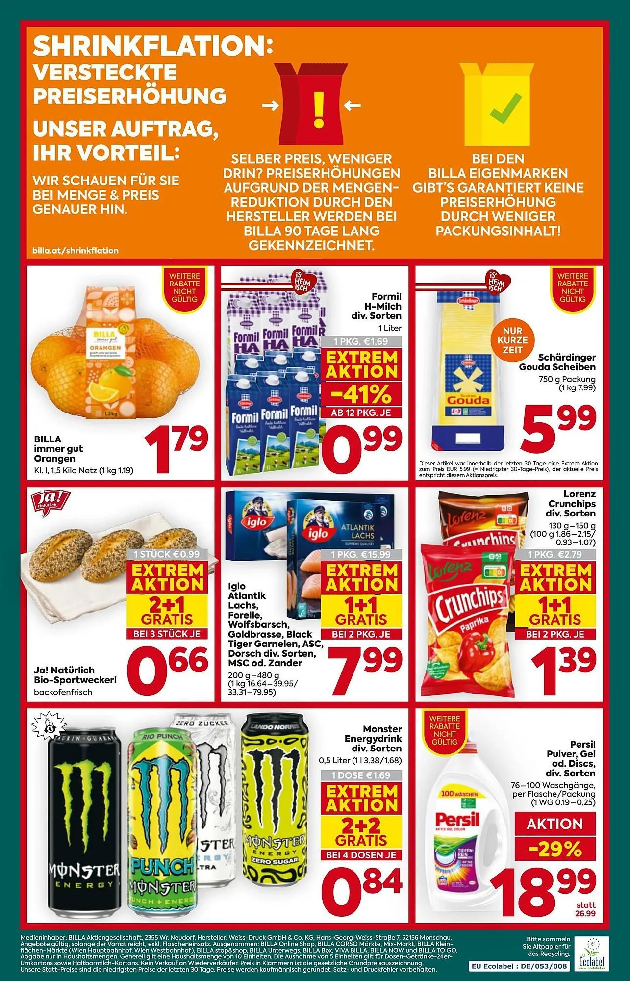 Billa Box Flugblatt von 8. Jänner bis 14. Jänner 2026 - Flugblätt seite  20