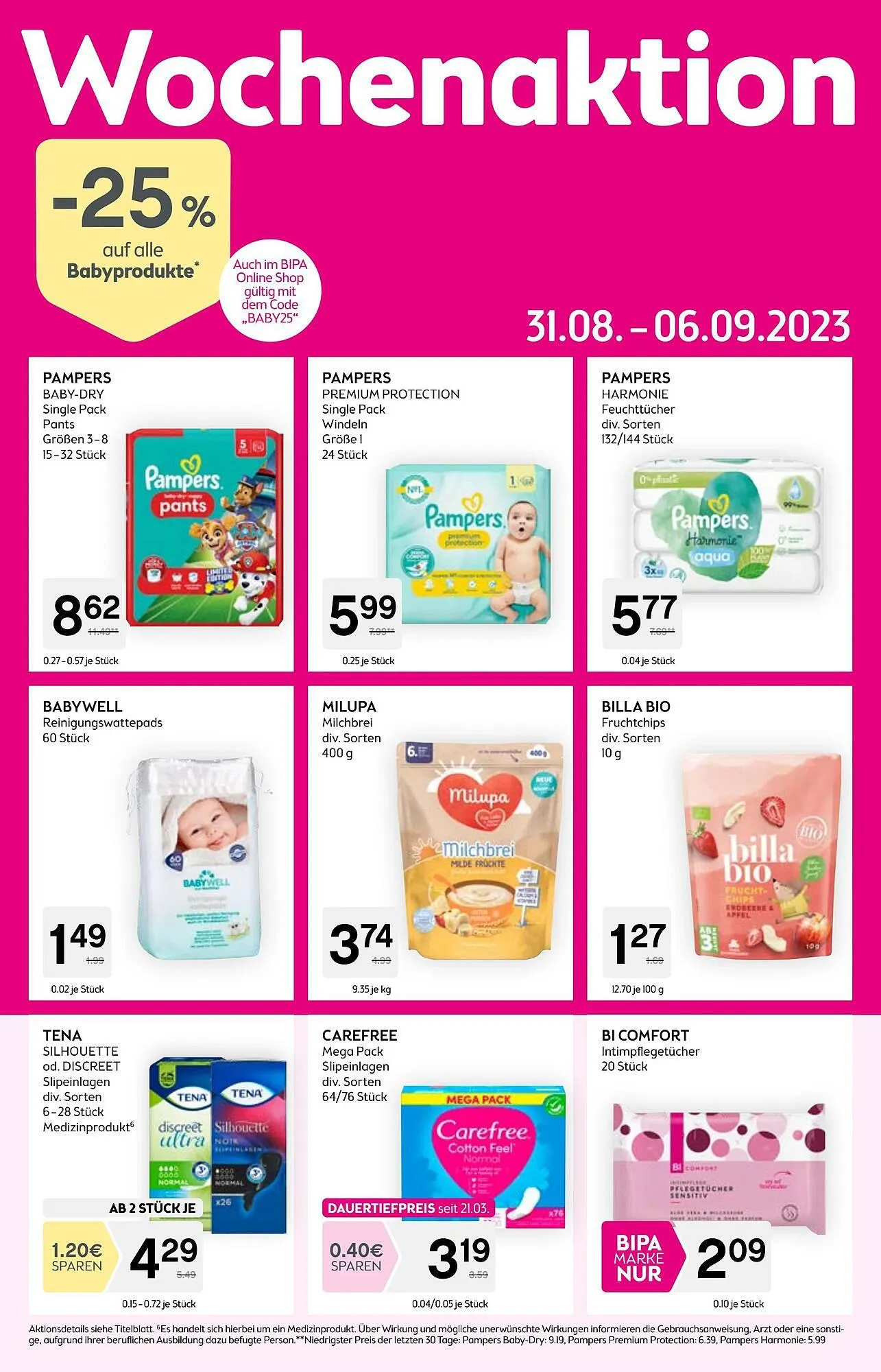 Bipa Flugblatt von 23. August bis 6. September 2023 - Flugblätt seite 8