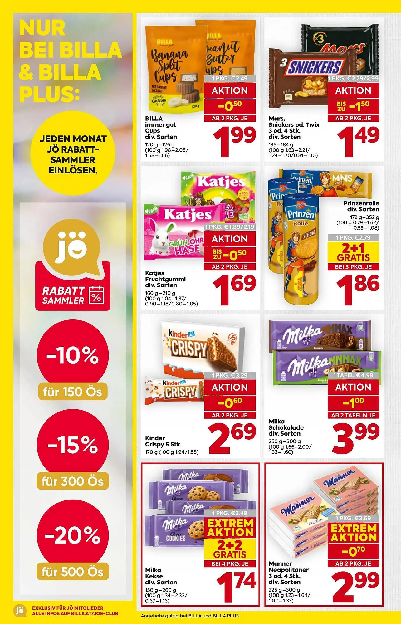 Billa Flugblatt von 15. Jänner bis 21. Jänner 2026 - Flugblätt seite  16