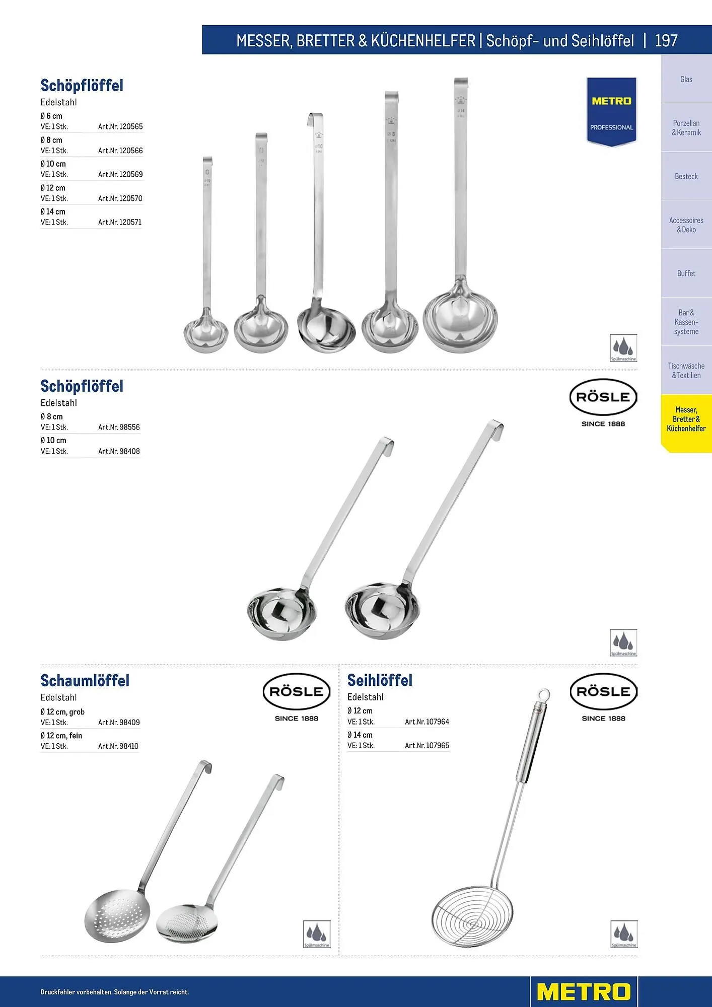Metro Flugblatt von 25. März bis 31. Dezember 2026 - Flugblätt seite  197