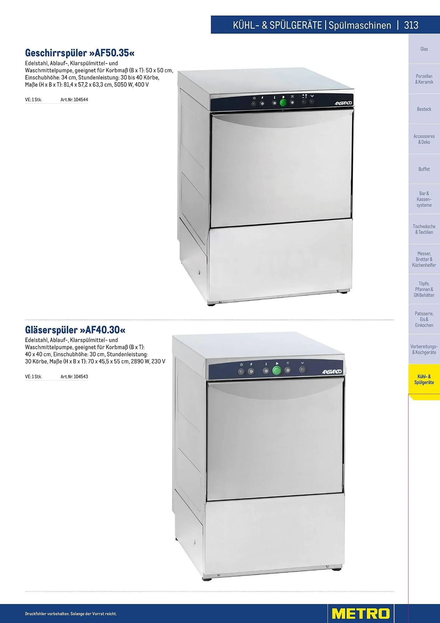 Metro Flugblatt von 25. März bis 31. Dezember 2026 - Flugblätt seite  313