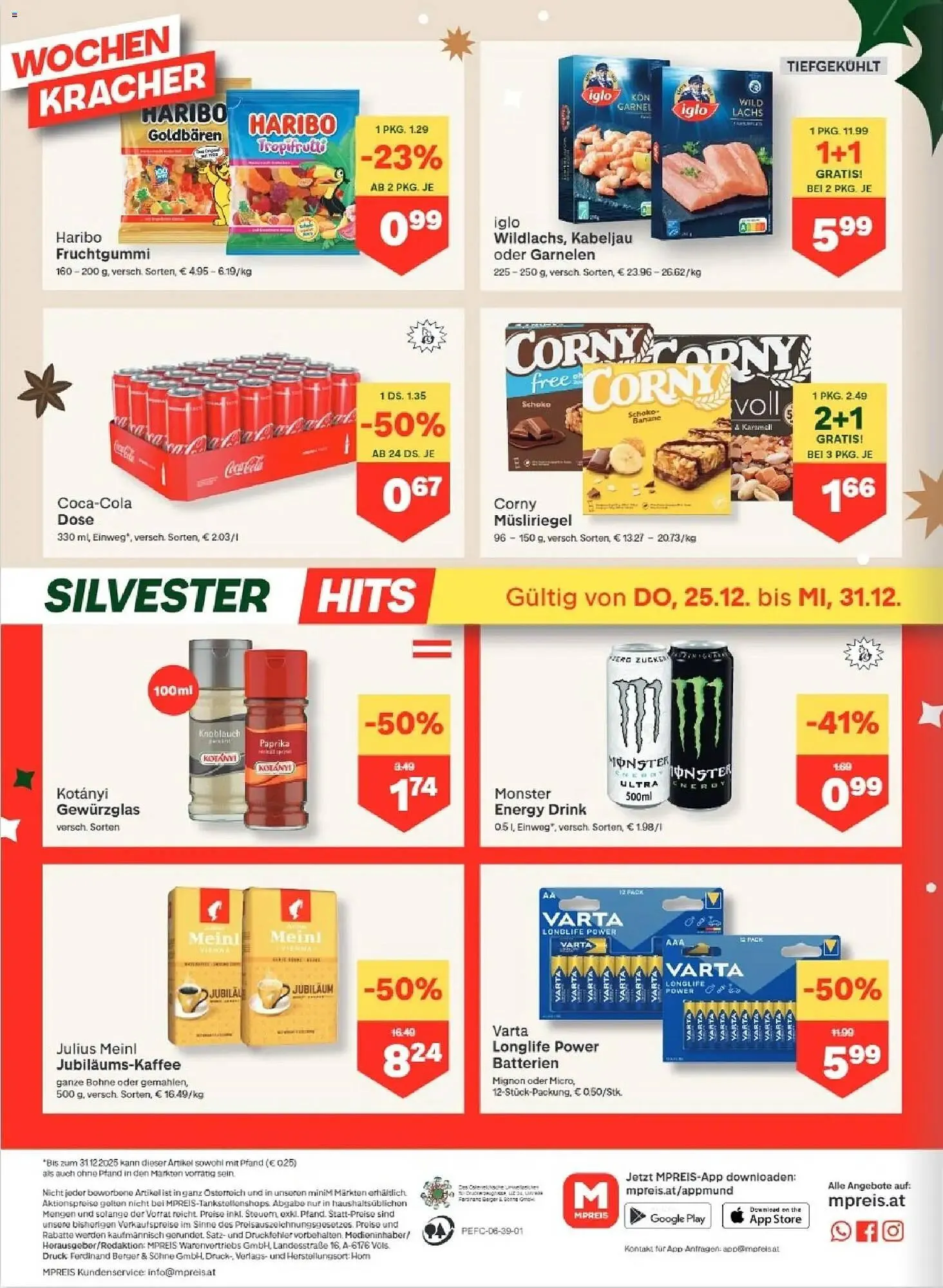 MPreis Flugblatt von 25. Dezember bis 31. Dezember 2025 - Flugblätt seite  12