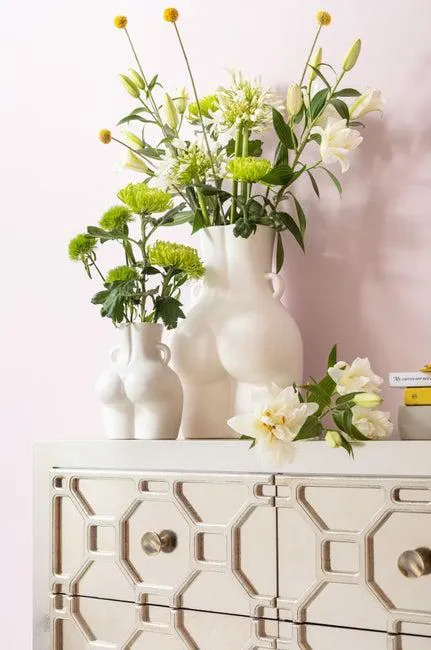 Vase Donna Weiß 40cm