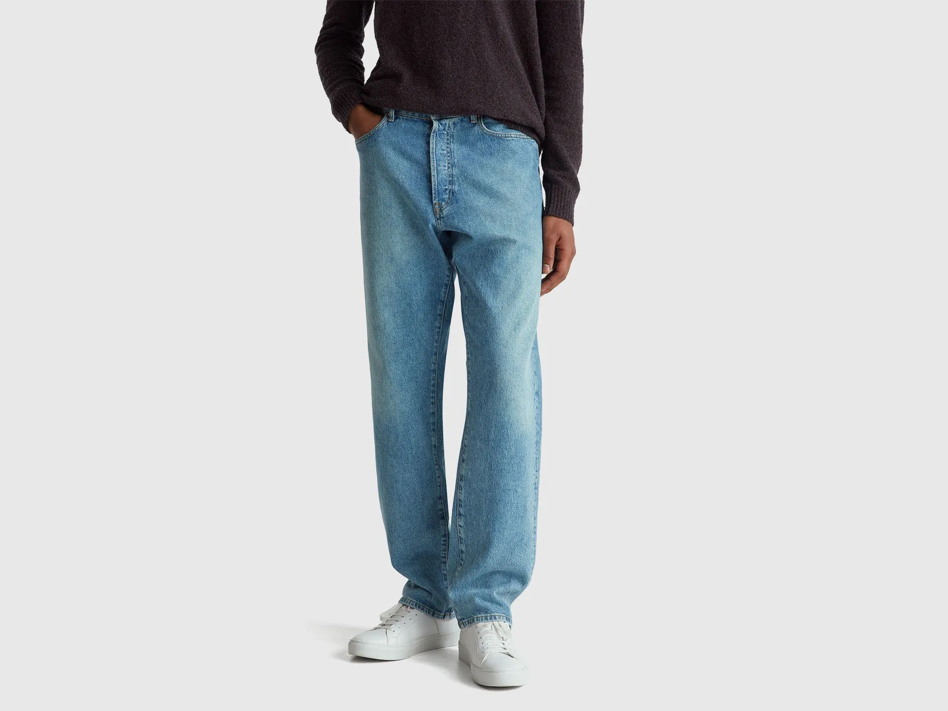 Straight-Fit-Jeans mit fünf Taschen