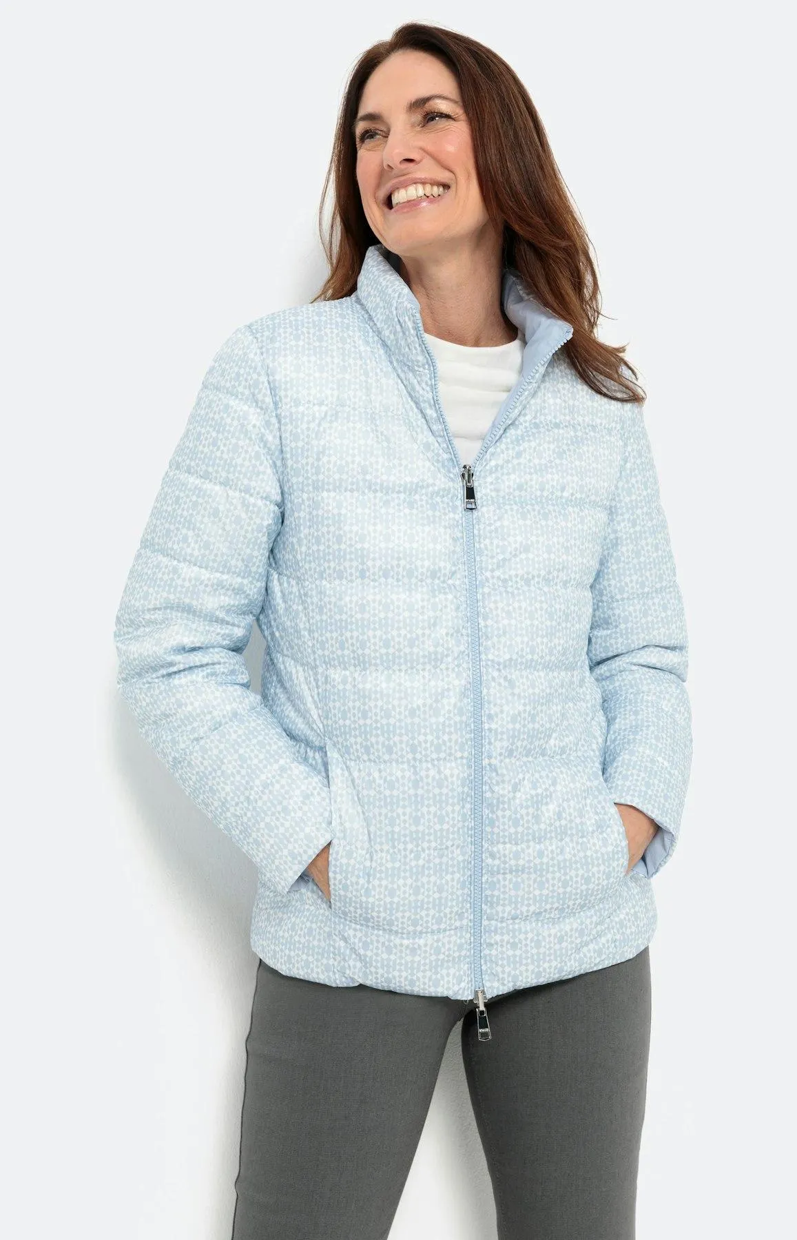 Steppjacke mit Stehkragen