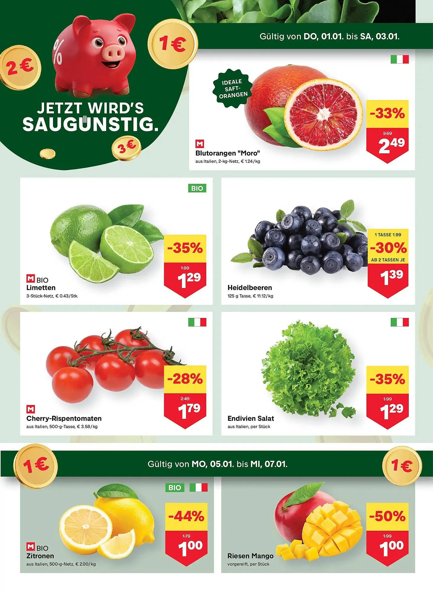 MPreis Flugblatt von 1. Jänner bis 7. Jänner 2026 - Flugblätt seite  2