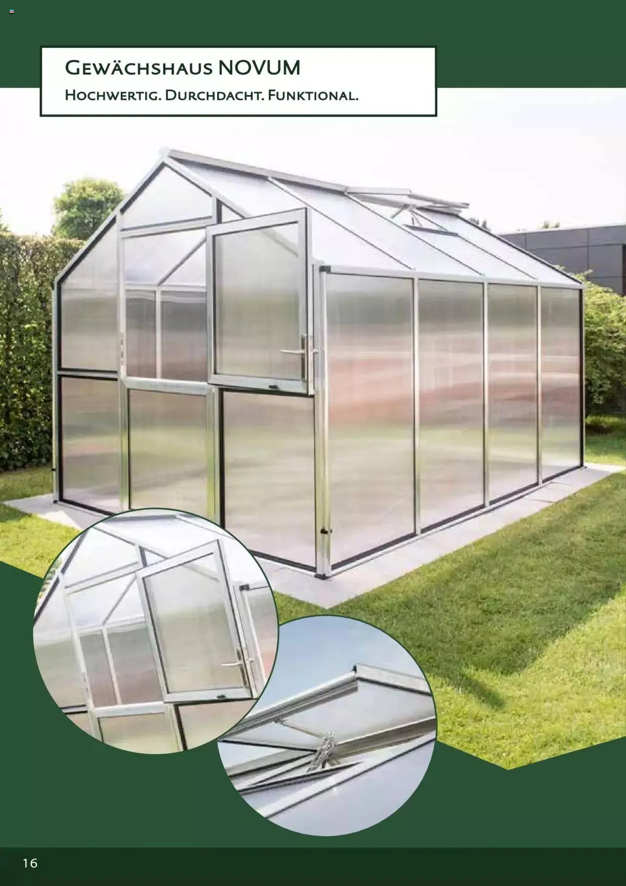Dehner - KGT Premium Gewächshäuser von 12. Jänner bis 31. Dezember 2023 - Flugblätt seite 16
