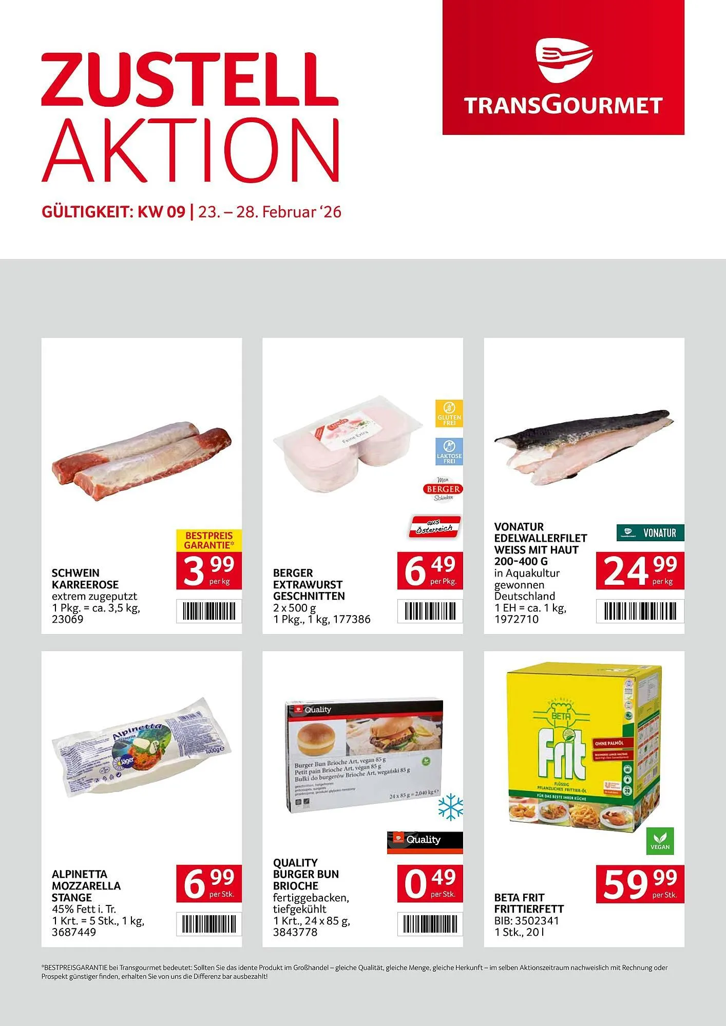 Transgourmet Flugblatt von 23. Februar bis 28. Februar 2026 - Flugblätt seite  1