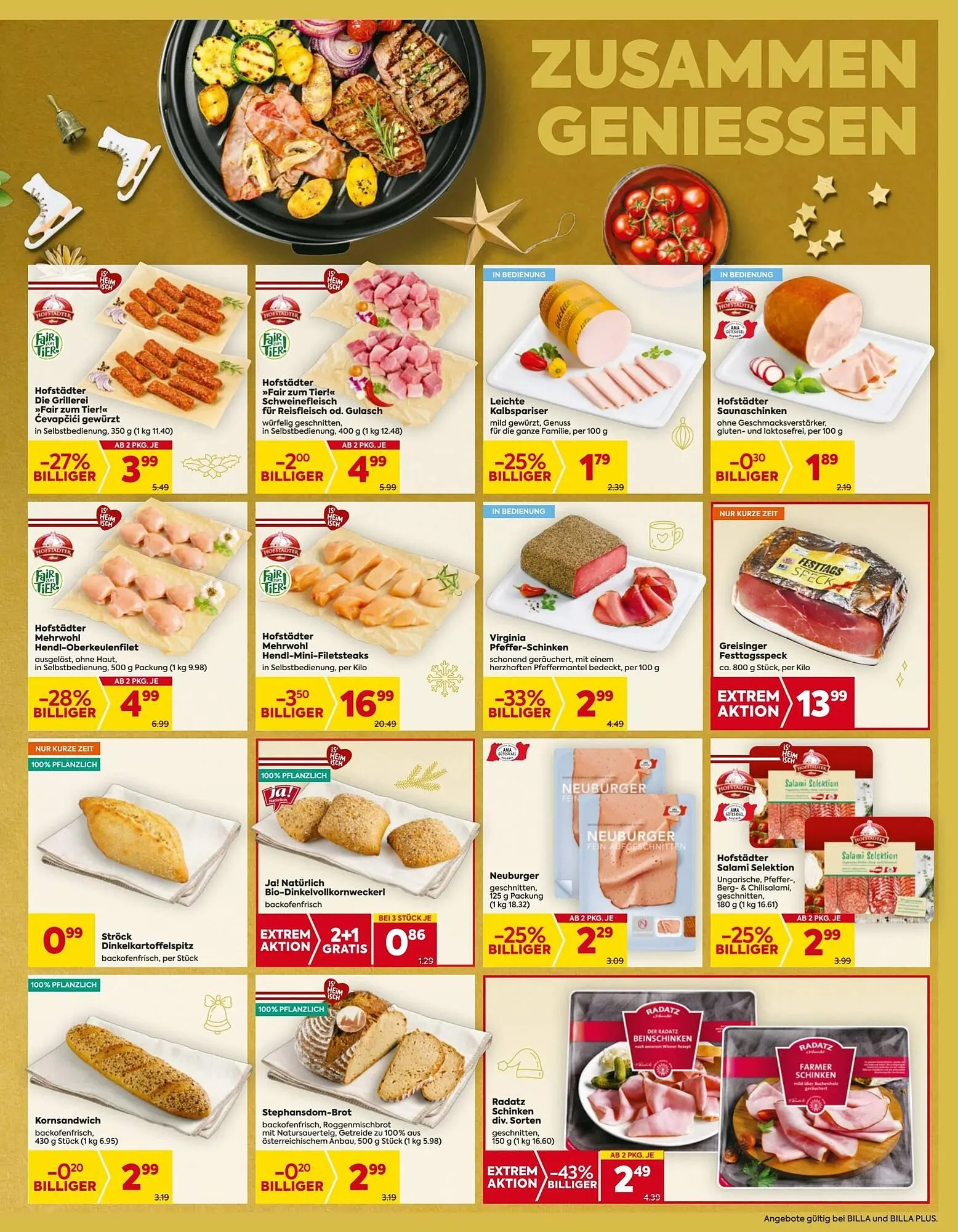 Billa Flugblatt von 11. Dezember bis 17. Dezember 2025 - Flugblätt seite  7