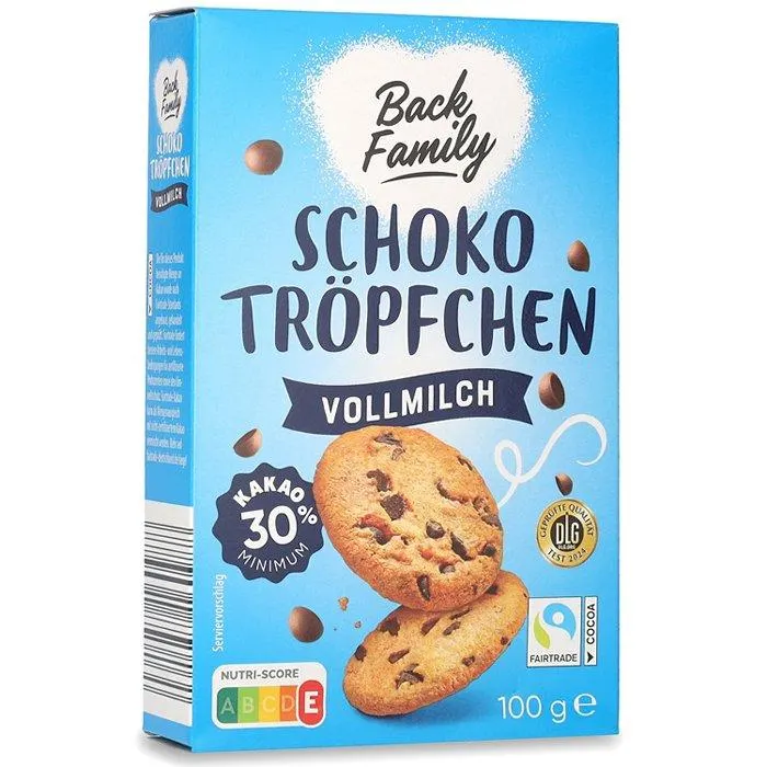 BACK FAMILY Schokotröpfchen, Vollmilch