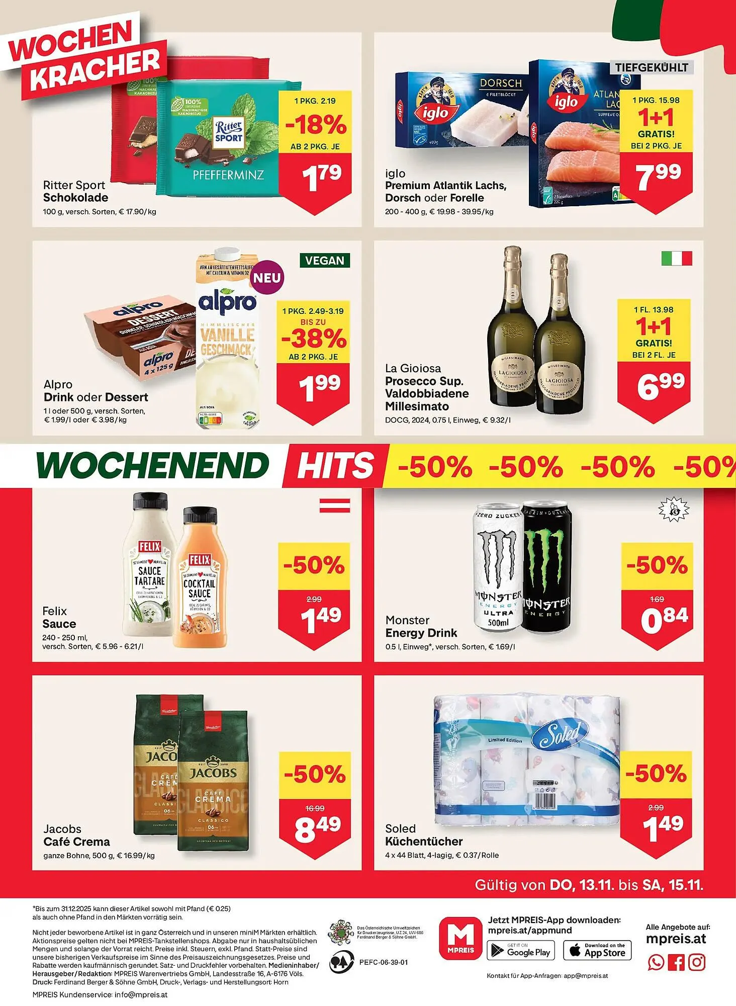 MPreis Flugblatt von 13. November bis 19. November 2025 - Flugblätt seite  12