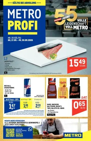METRO Flugblatt Food - Metro Profi von 17. September bis 30. September 2026 - Flugblätt seite  1
