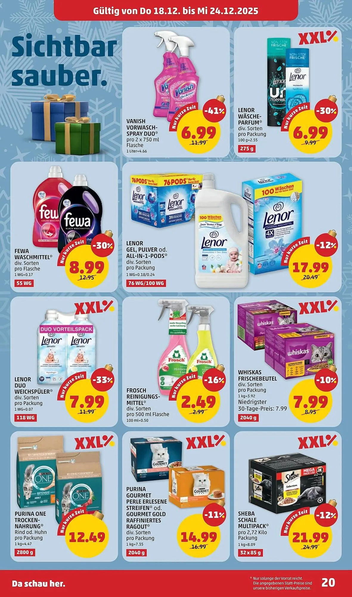 PENNY Flugblatt von 18. Dezember bis 24. Dezember 2025 - Flugblätt seite  20