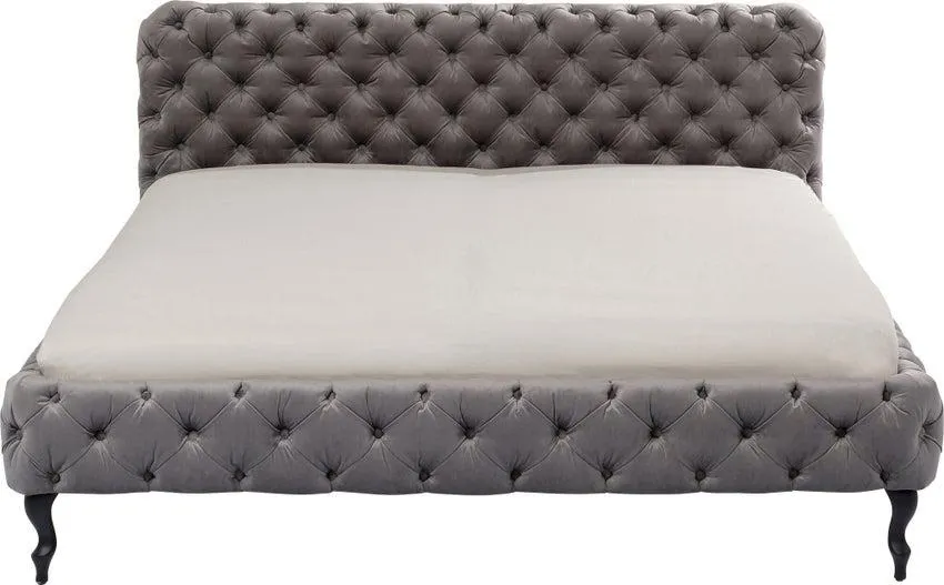 Bett Desire Velvet Silbergrau 200x200cm