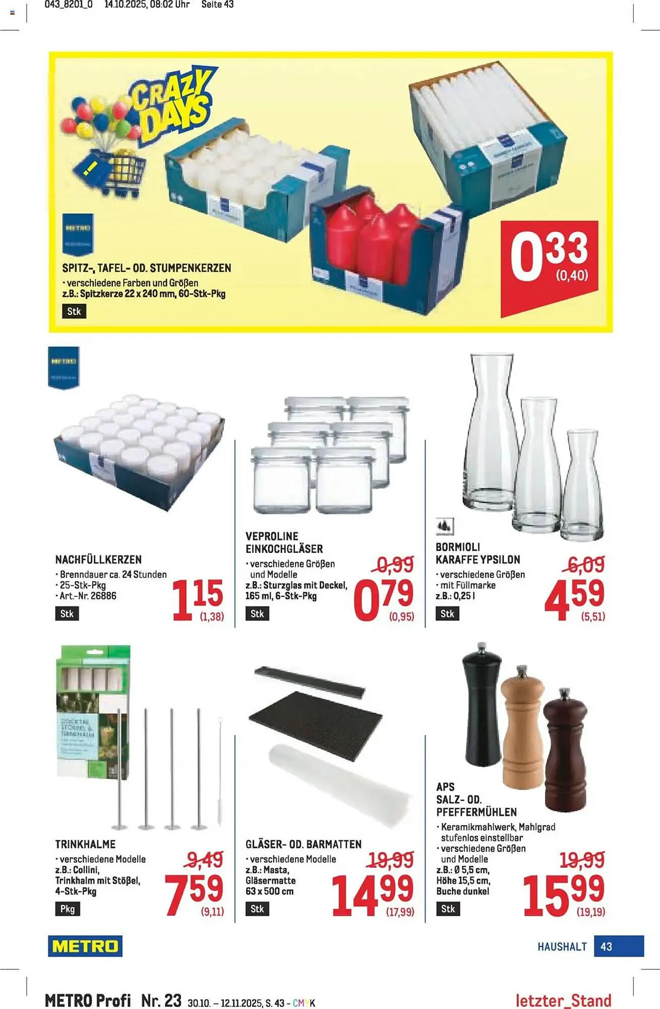 Metro Flugblatt von 30. Oktober bis 12. November 2025 - Flugblätt seite  43