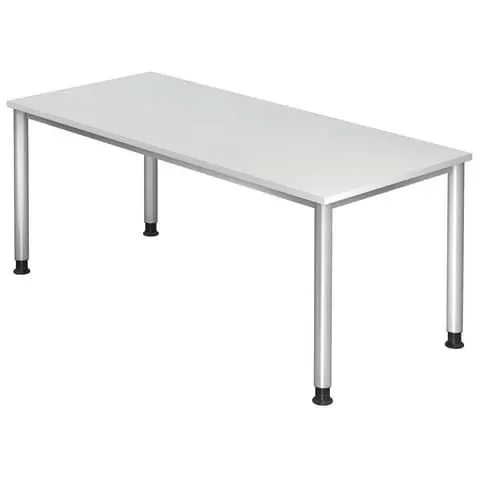 Schreibtisch 180x80cm weiß HAMMERBACHER VHS19/W/S