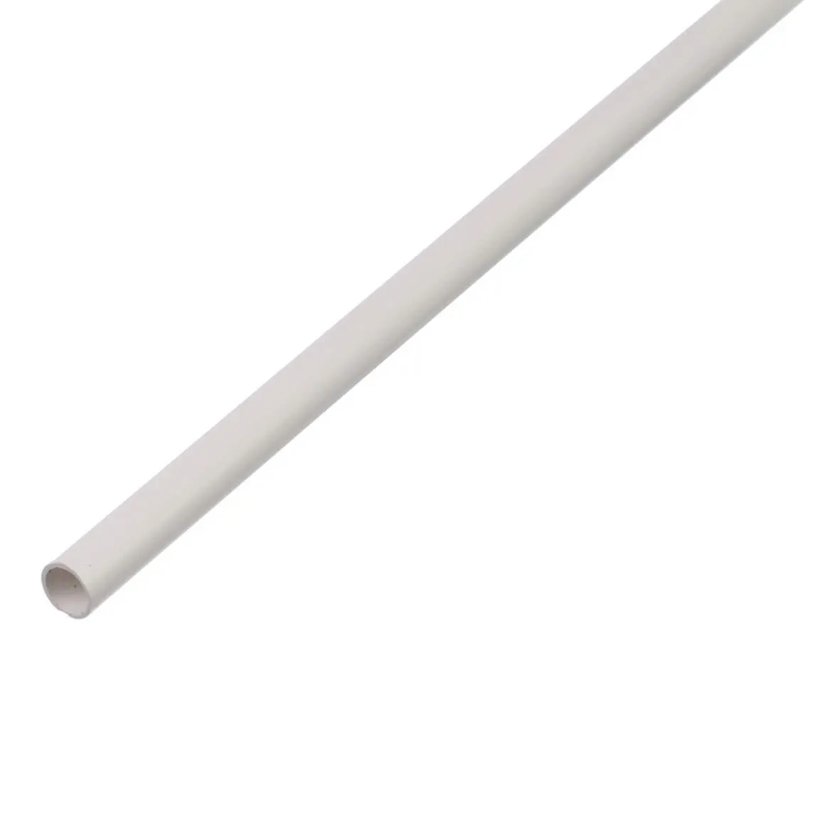 Rundrohr Kunstst.weiß 1m/DM 7x1mm