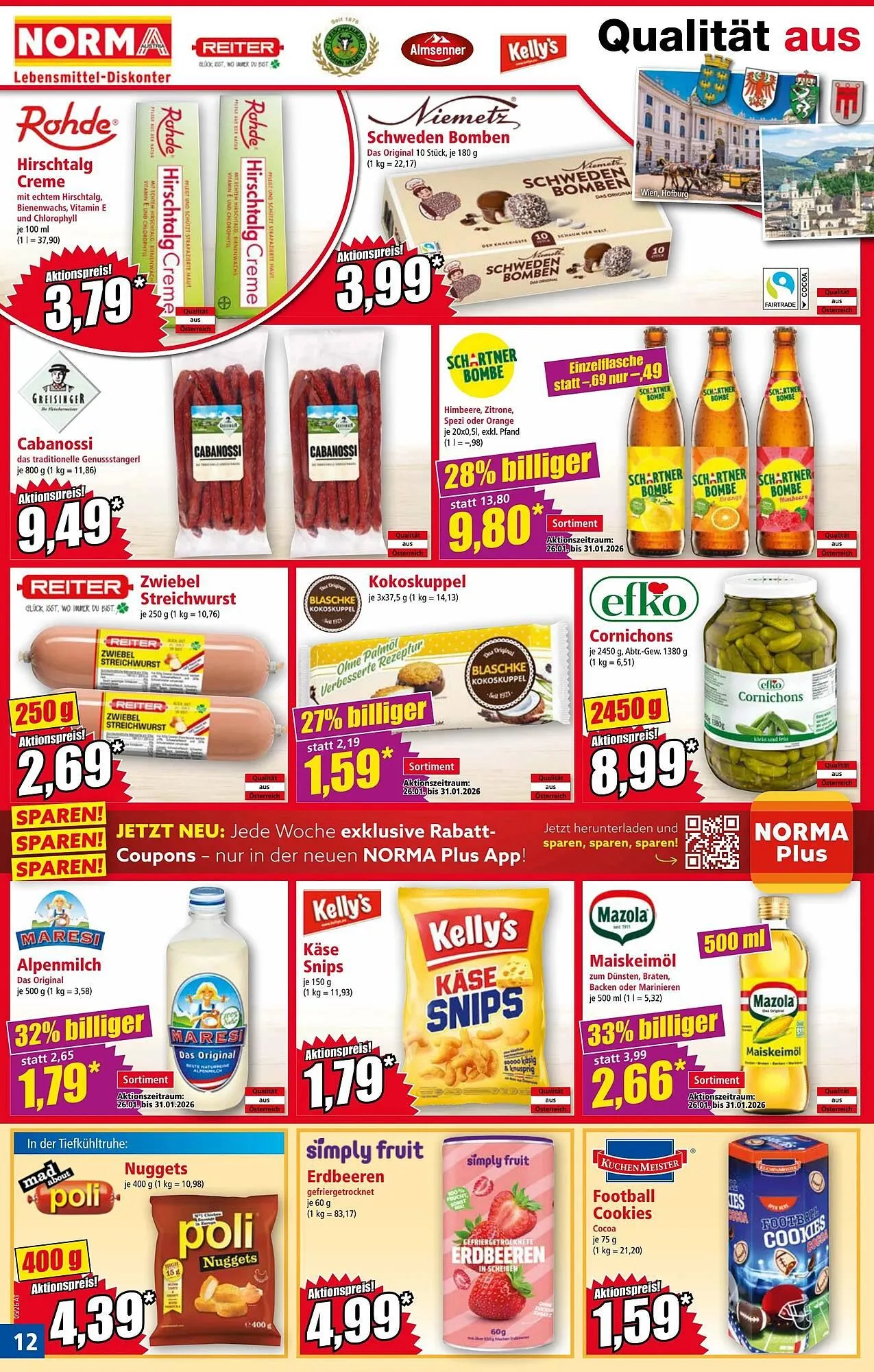 Norma Prospekt von 26. Jänner bis 1. Februar 2026 - Flugblätt seite  12