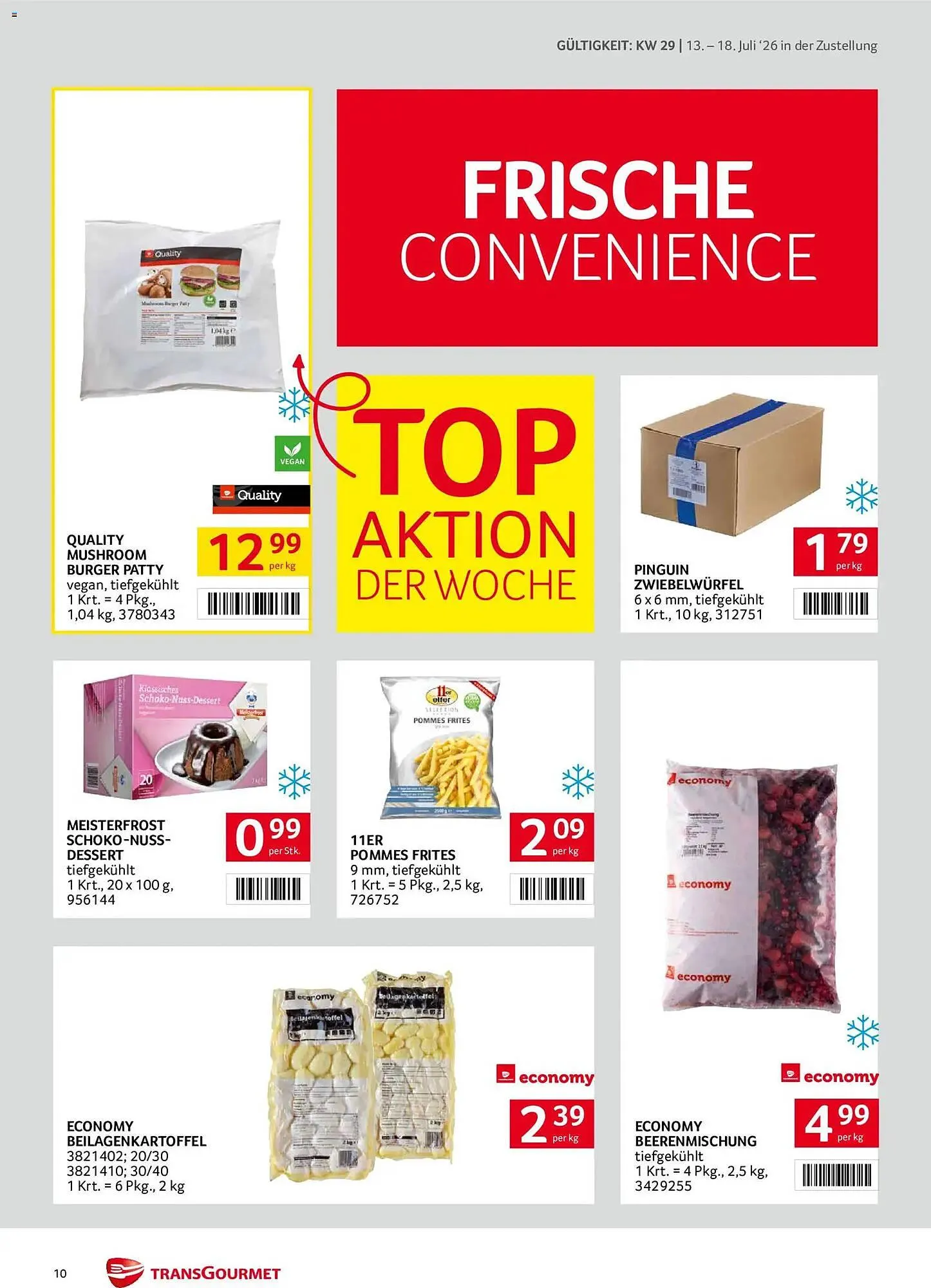 Transgourmet Flugblatt von 13. Juli bis 18. Juli 2026 - Flugblätt seite  10