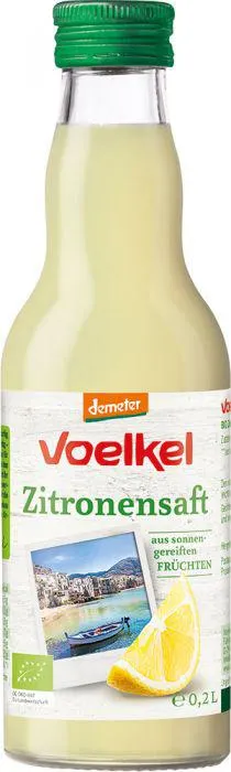 Voelkel Zitronensaft aus sonnengereiften FRÜCHTEN 0,2l
