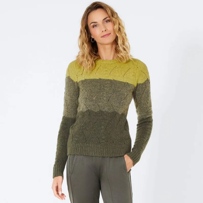 Damen-Pullover mit 3D-Optik