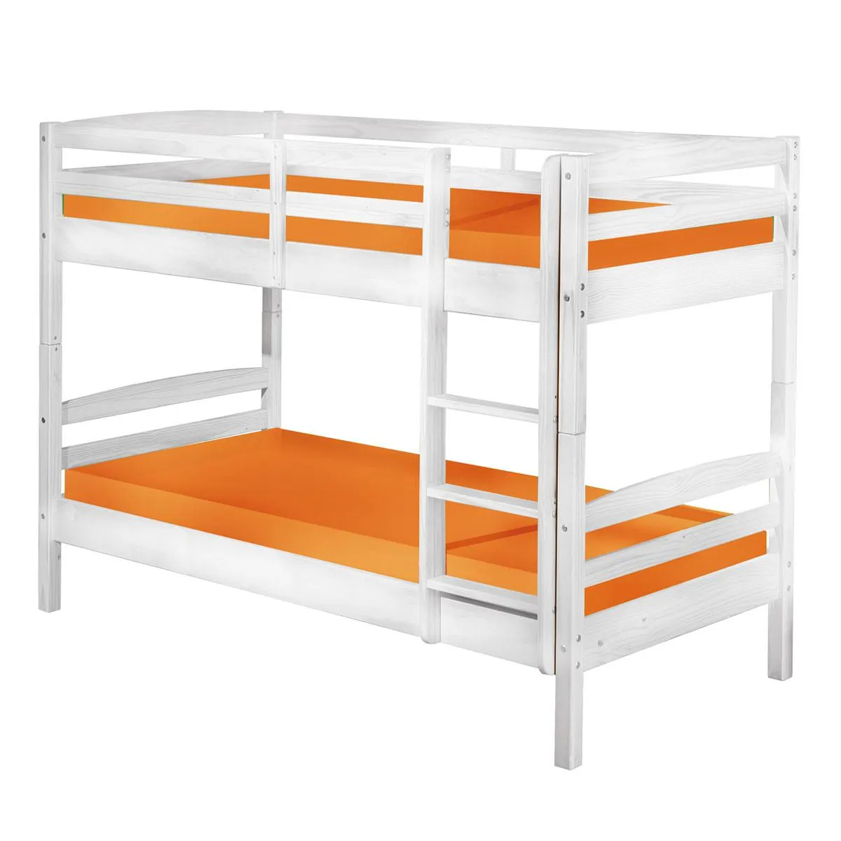 Inter Link Etagenbett Rick 190 x 90 cm mit 2 Rosten weiß