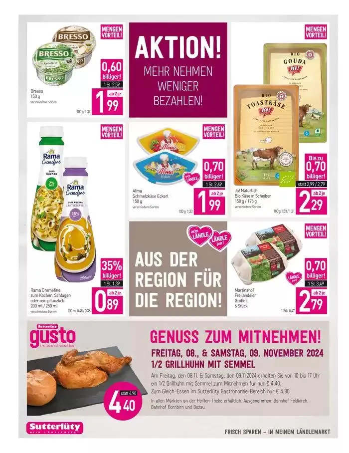 Sutterlüty flugblatt von 7. November bis 13. November 2024 - Flugblätt seite  8