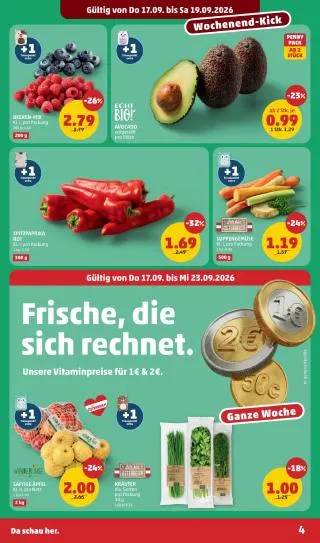 PENNY Flugblatt von 17. September bis 23. September 2026 - Flugblätt seite 4