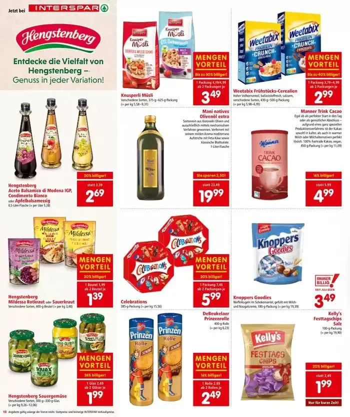 Interspar flugblatt von 29. November bis 13. Dezember 2024 - Flugblätt seite 10