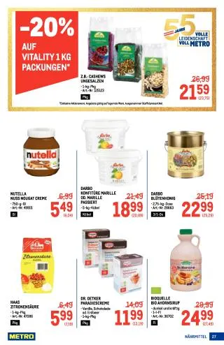 METRO Flugblatt Food - Metro Profi von 3. September bis 16. September 2026 - Flugblätt seite  27