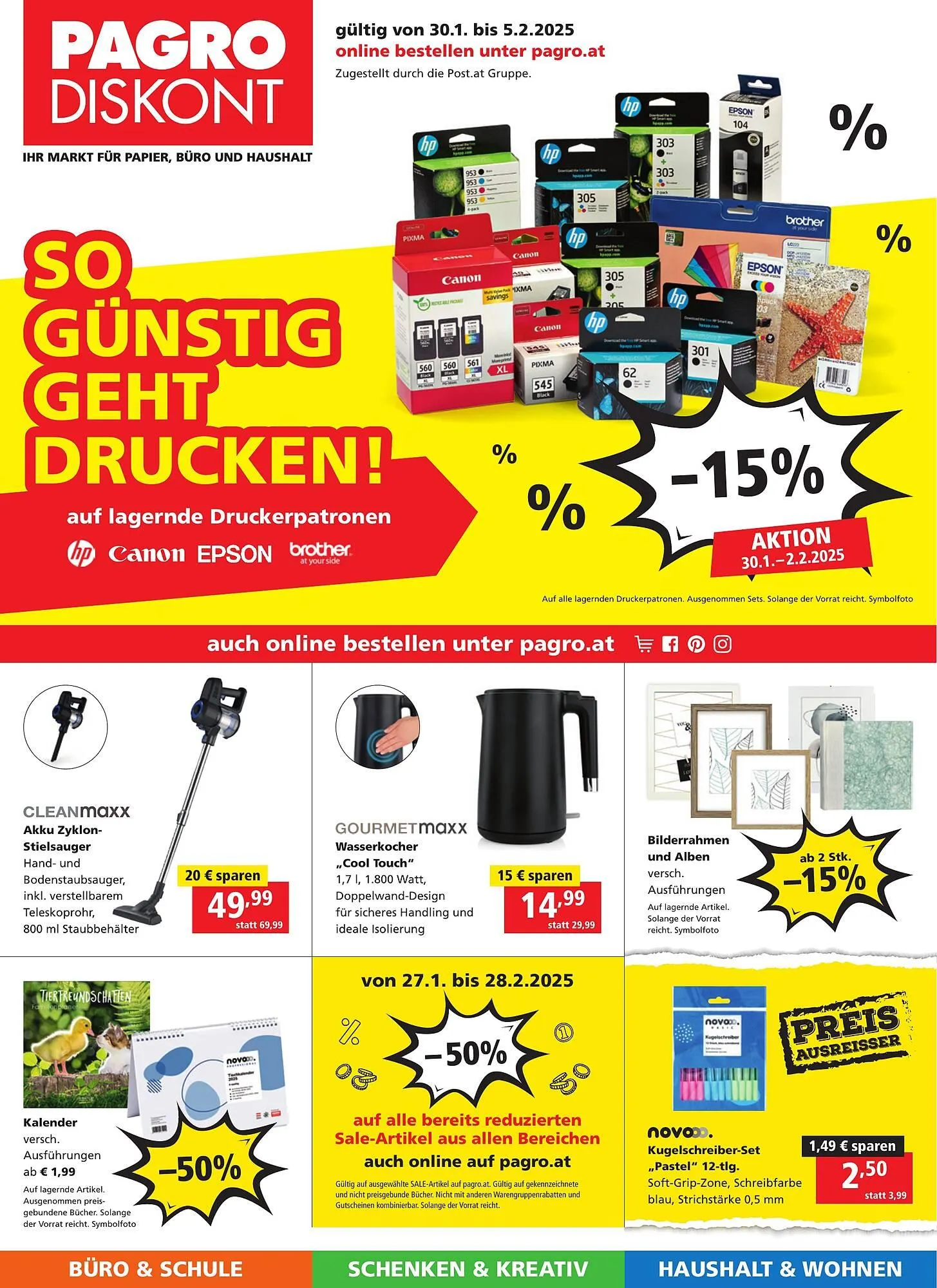 Pagro Diskont Flugblatt von 30. Jänner bis 5. Februar 2025 - Flugblätt seite 1