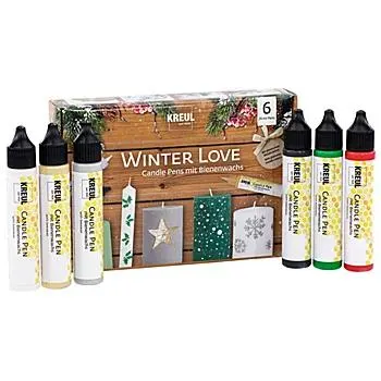 Kreul "Winter Love" Candle Pens, 6x 29 ml