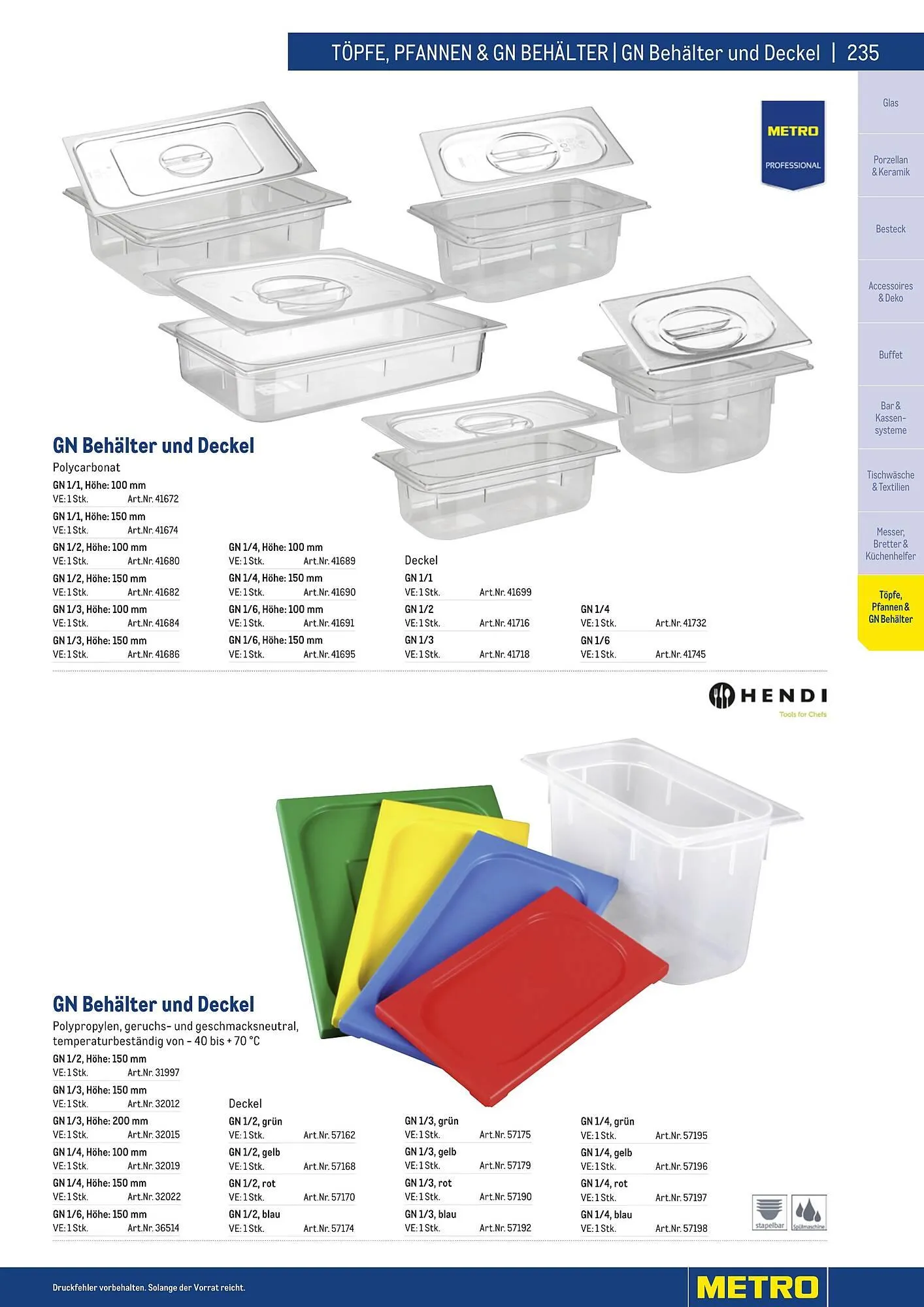 Metro Flugblatt von 25. März bis 31. Dezember 2026 - Flugblätt seite  235