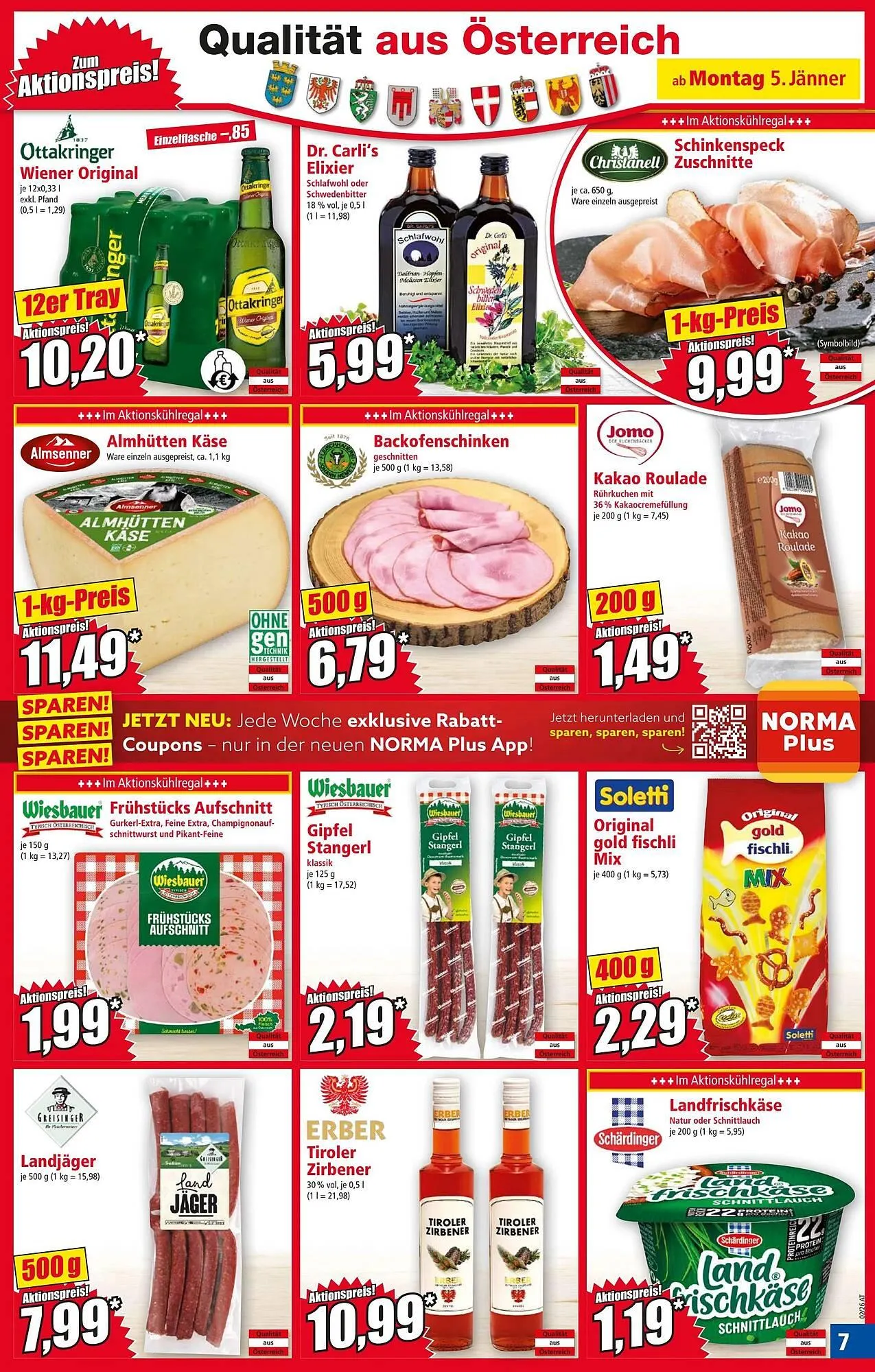 Norma Prospekt von 5. Jänner bis 11. Jänner 2026 - Flugblätt seite  7