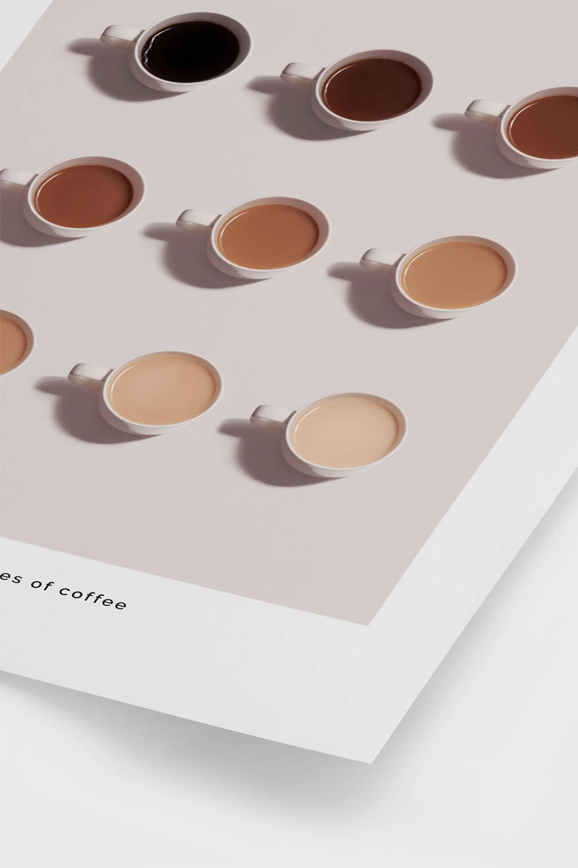 Shades Of Coffee Poster