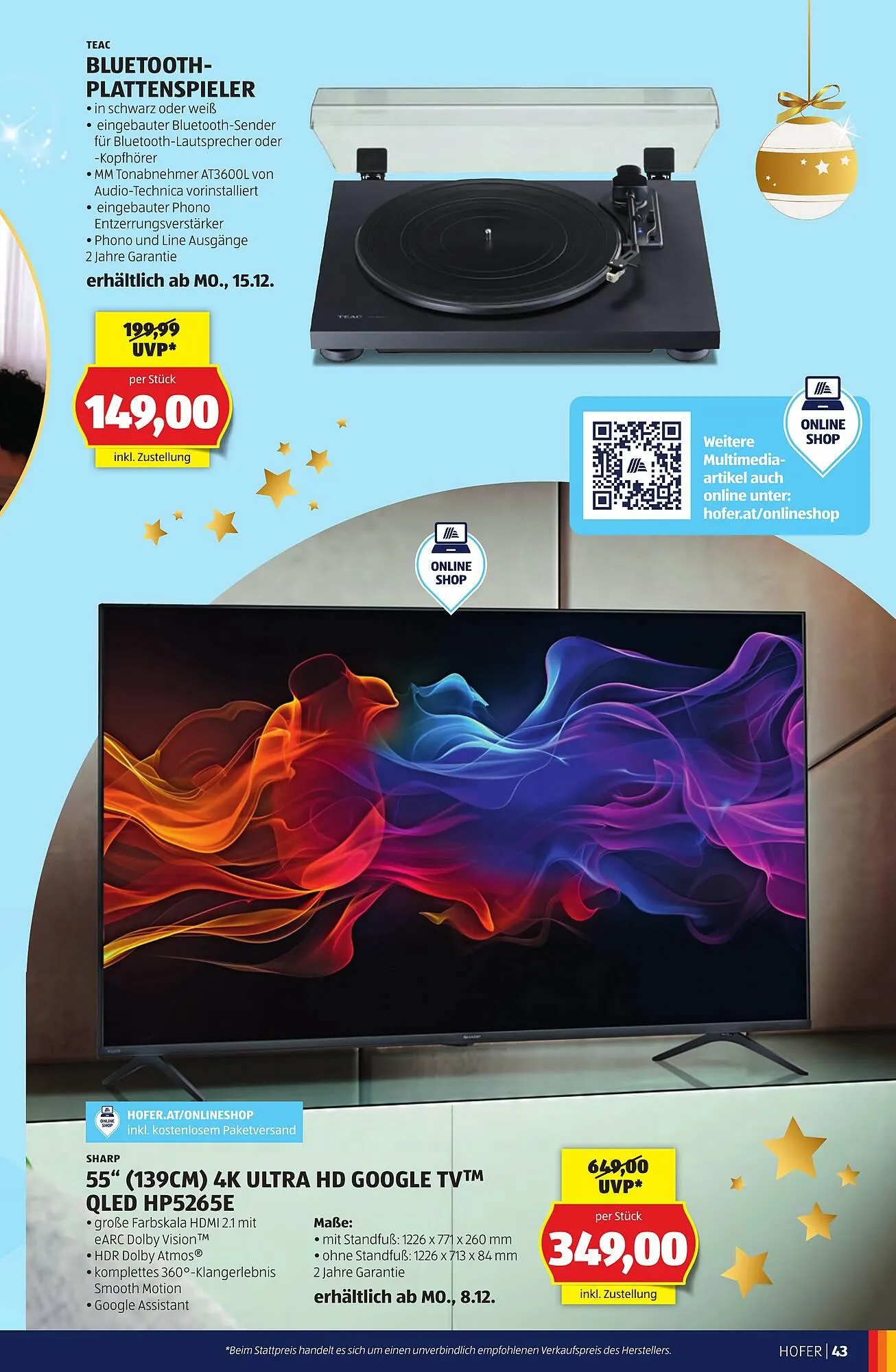 Hofer Flugblatt von 7. November bis 24. Dezember 2025 - Flugblätt seite 43