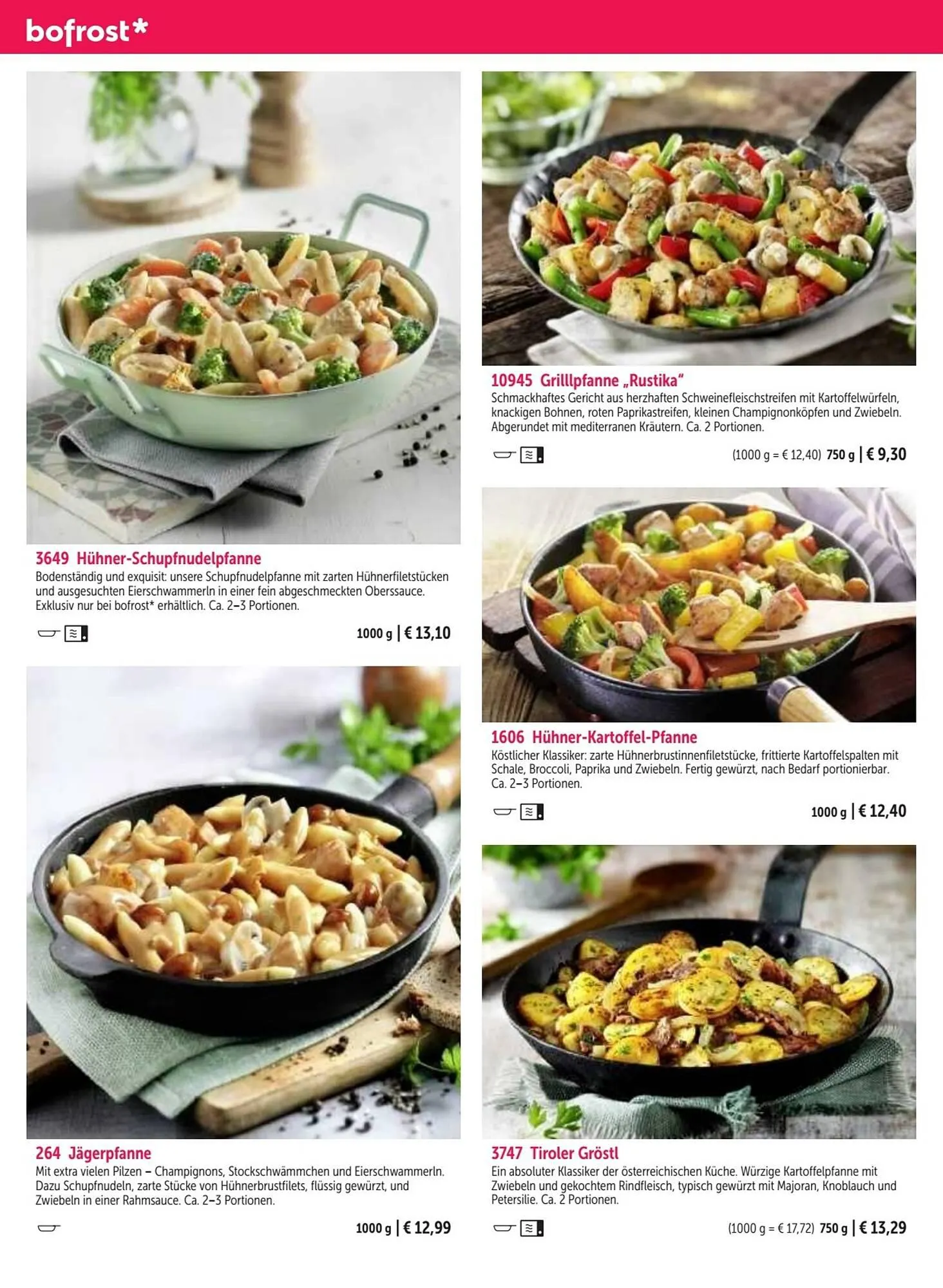 Bofrost Flugblatt von 25. September bis 29. Februar 2024 - Flugblätt seite 84