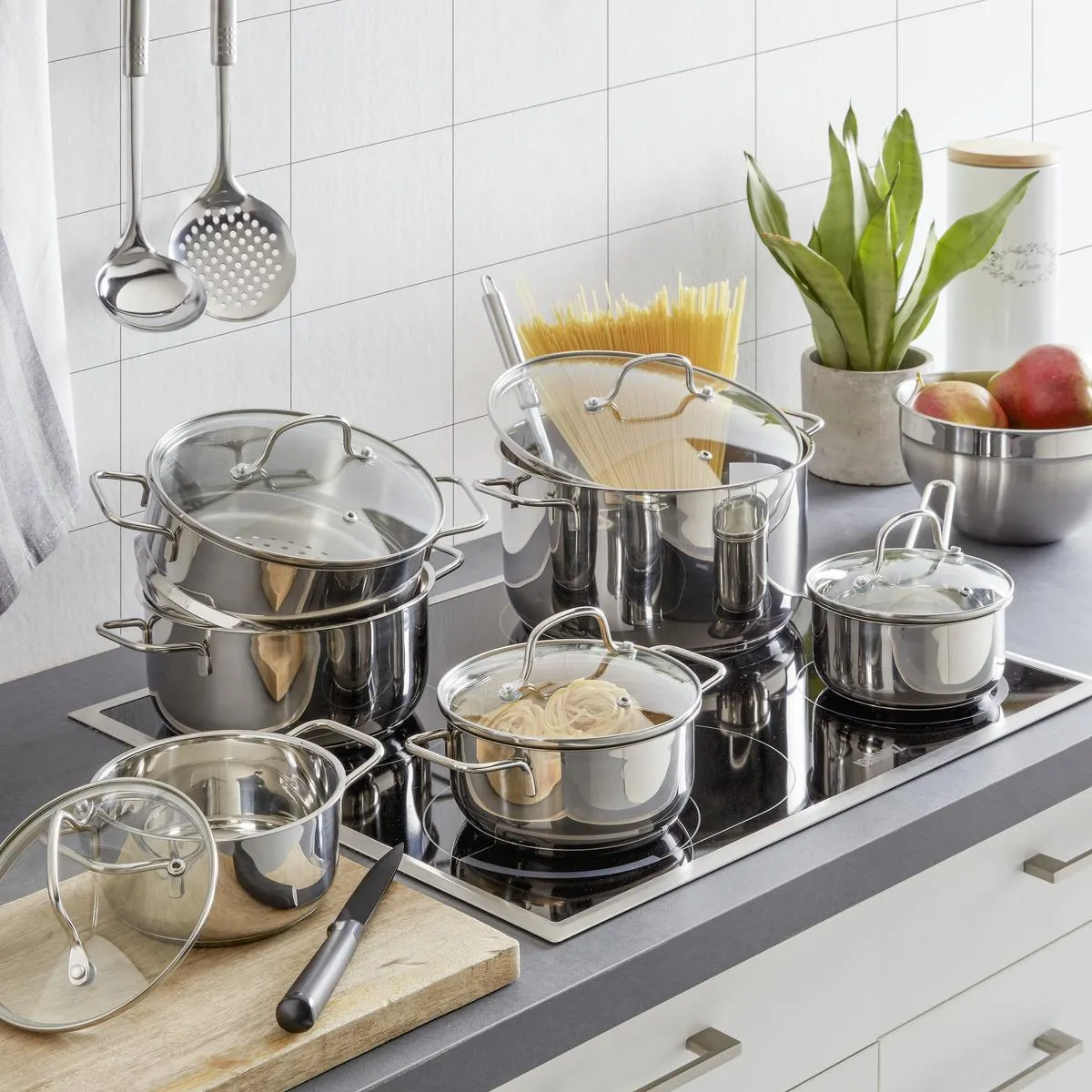 Kochtopfset Rainer, 15-teilig