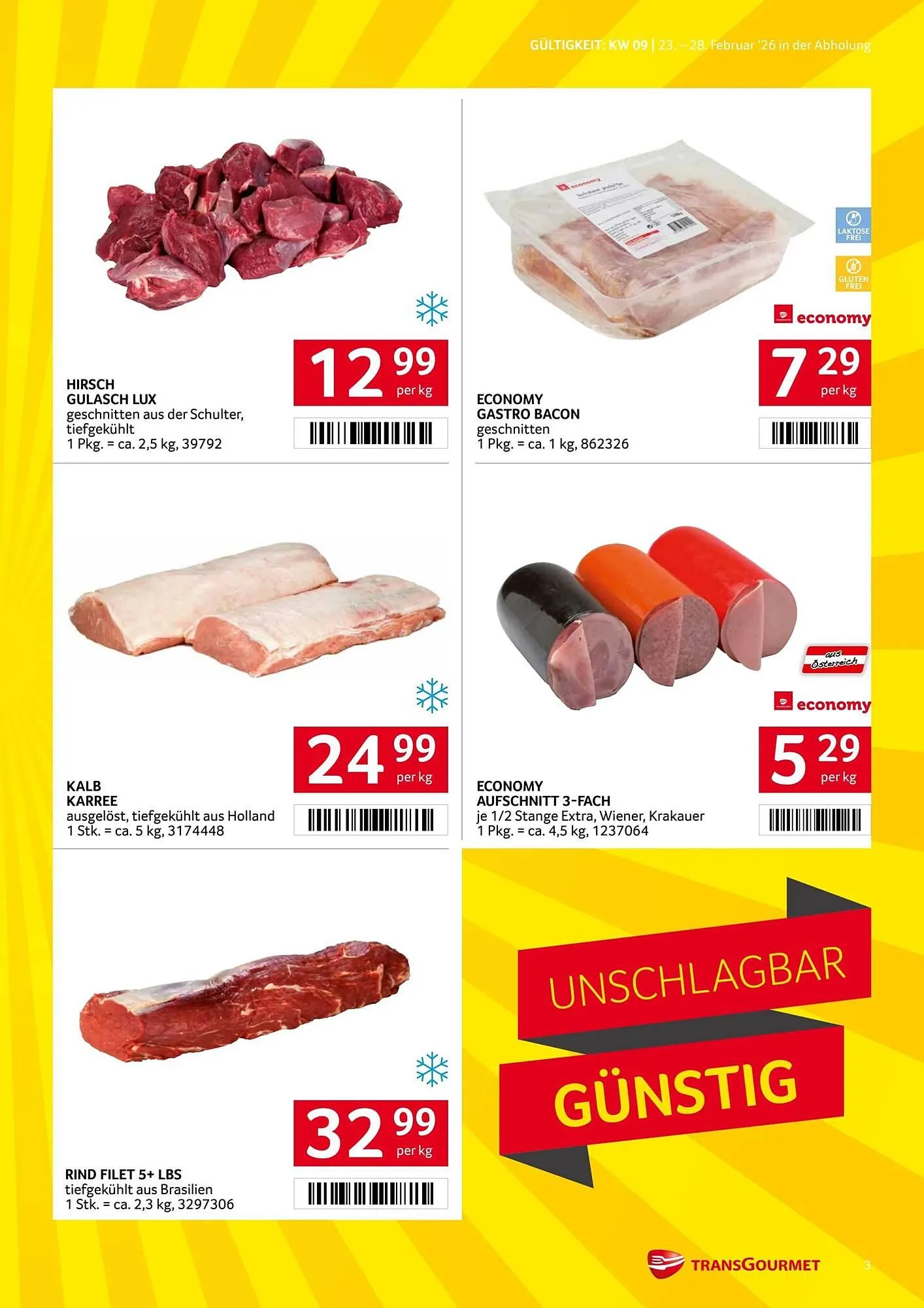 Transgourmet Flugblatt von 23. Februar bis 28. Februar 2026 - Flugblätt seite 3