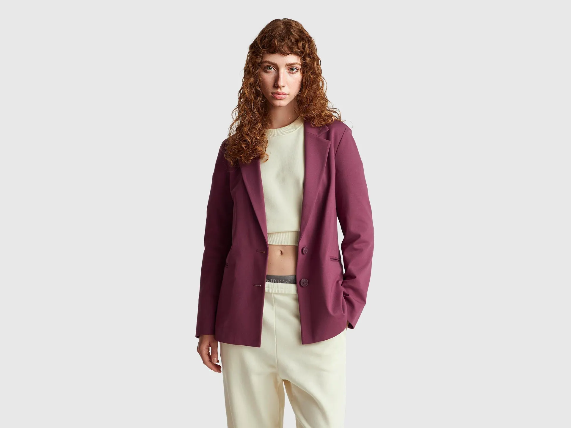 Blazer aus Stretch-Viskosemischung