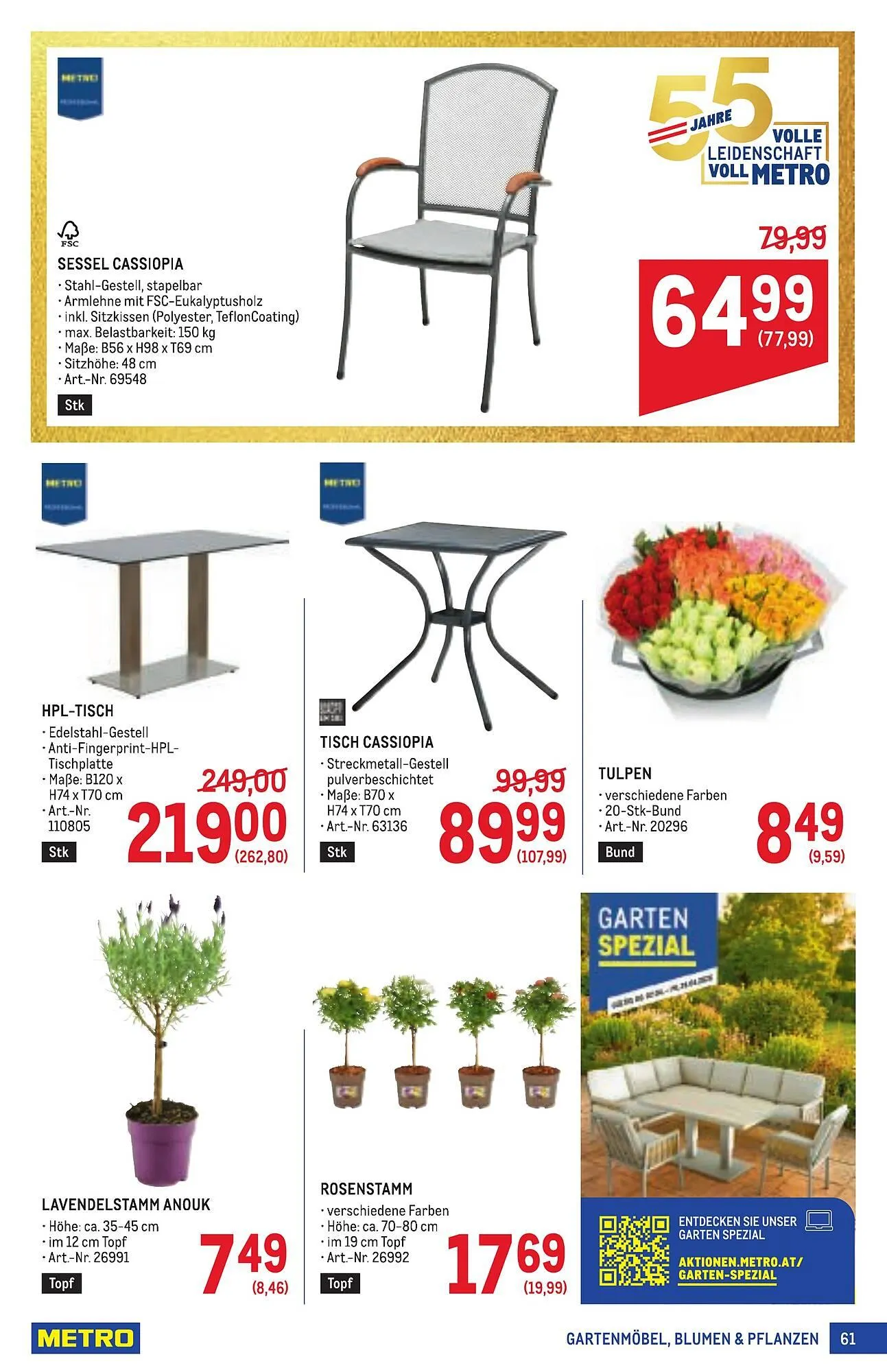 Metro Flugblatt von 16. April bis 29. April 2026 - Flugblätt seite  61