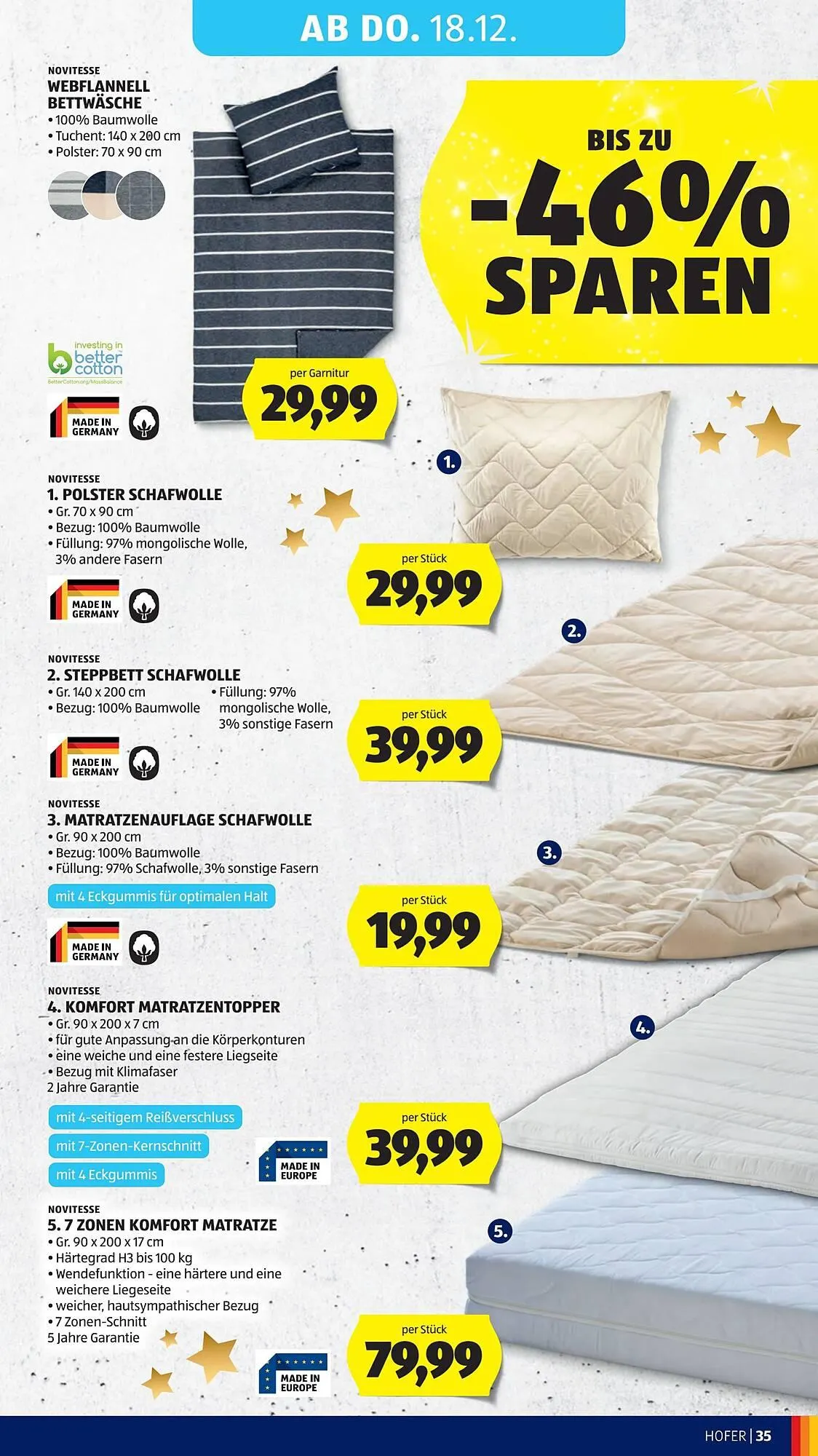 Hofer Flugblatt von 12. Dezember bis 18. Dezember 2025 - Flugblätt seite  47
