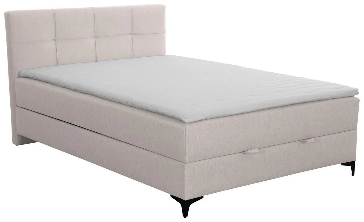 Polsterbett Mit Matratze 140x200 Freddie Beige