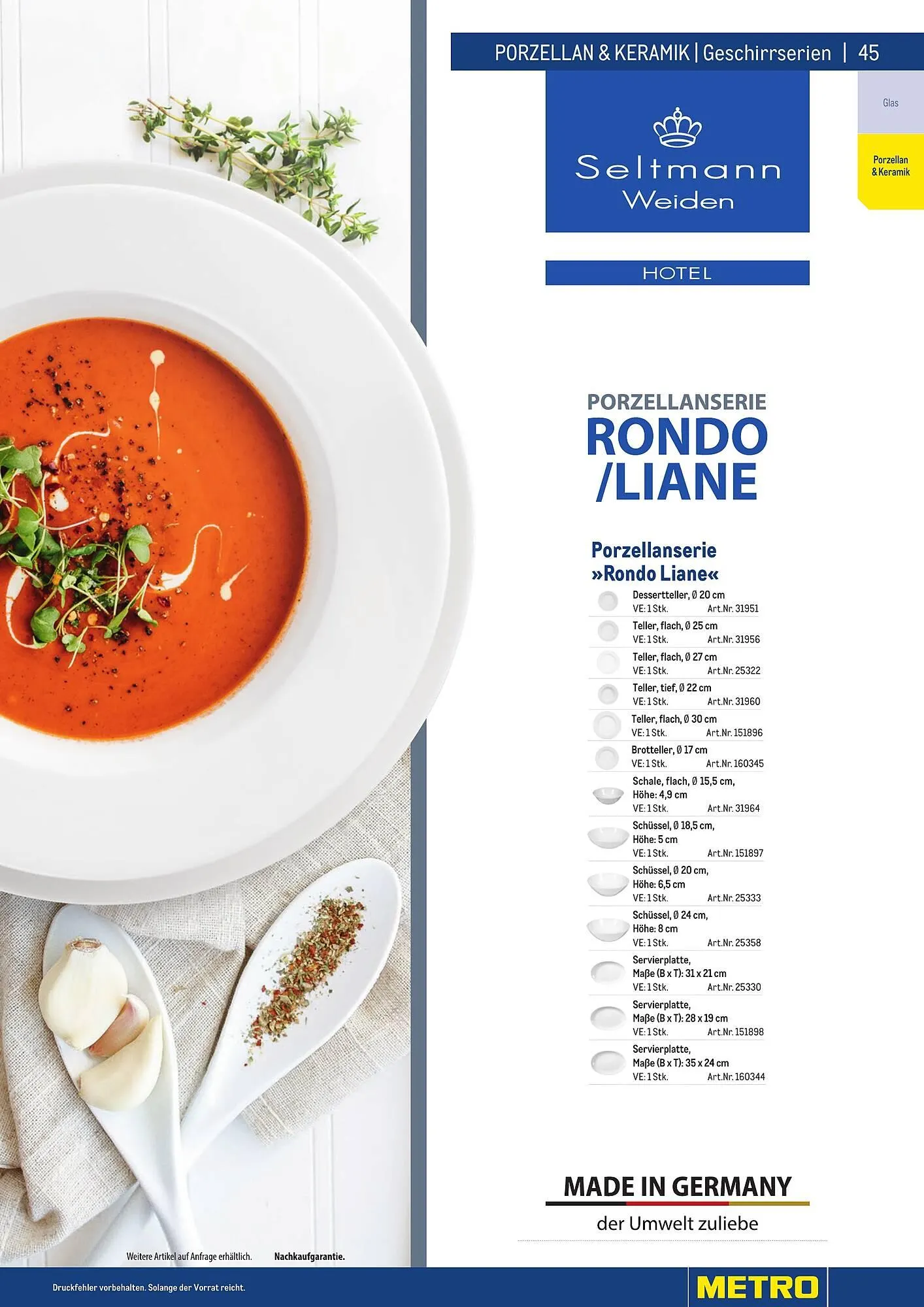 Metro Flugblatt von 25. März bis 31. Dezember 2026 - Flugblätt seite  45