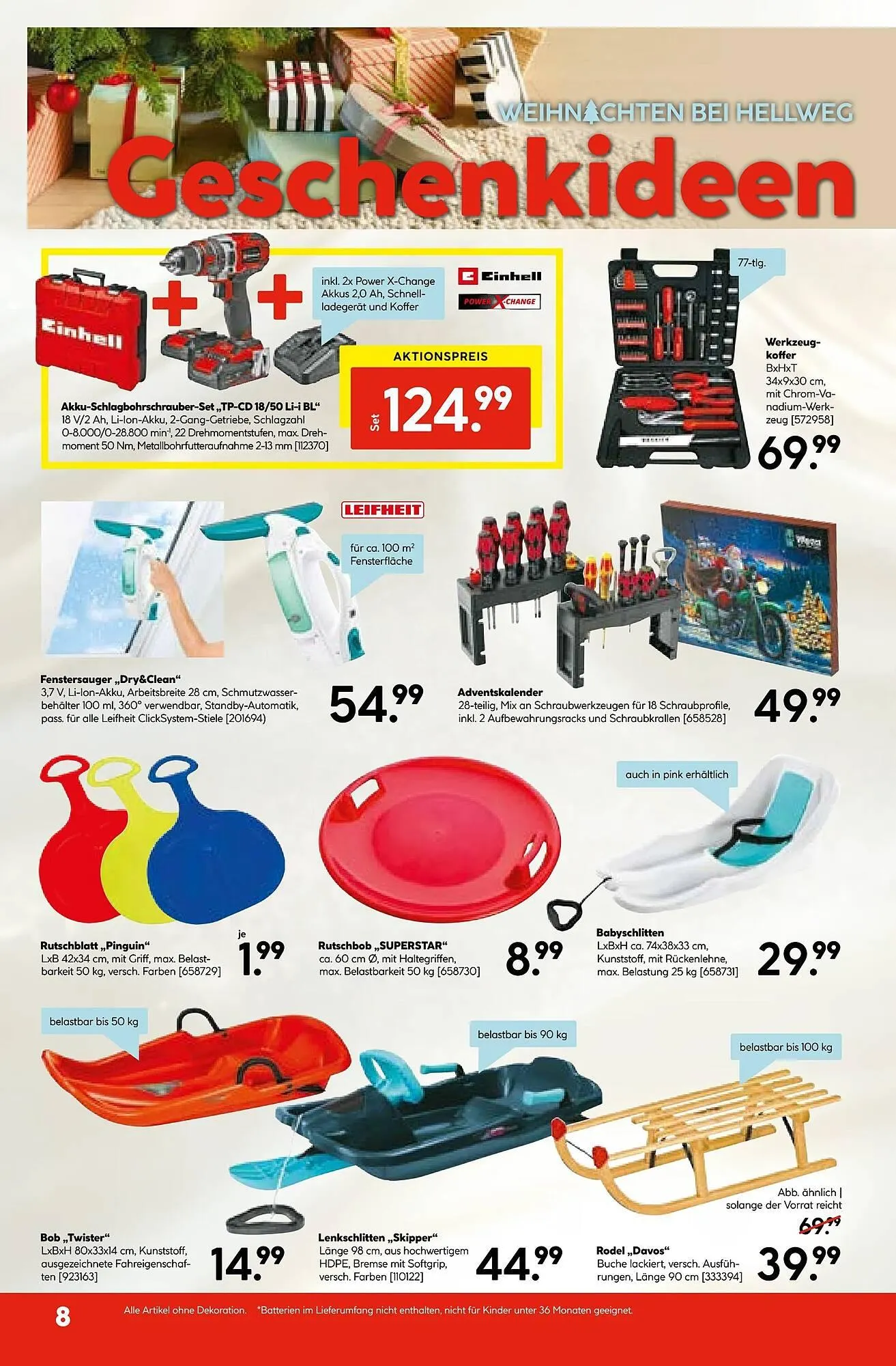 Hellweg Prospekt von 27. November bis 3. Dezember 2025 - Flugblätt seite 8