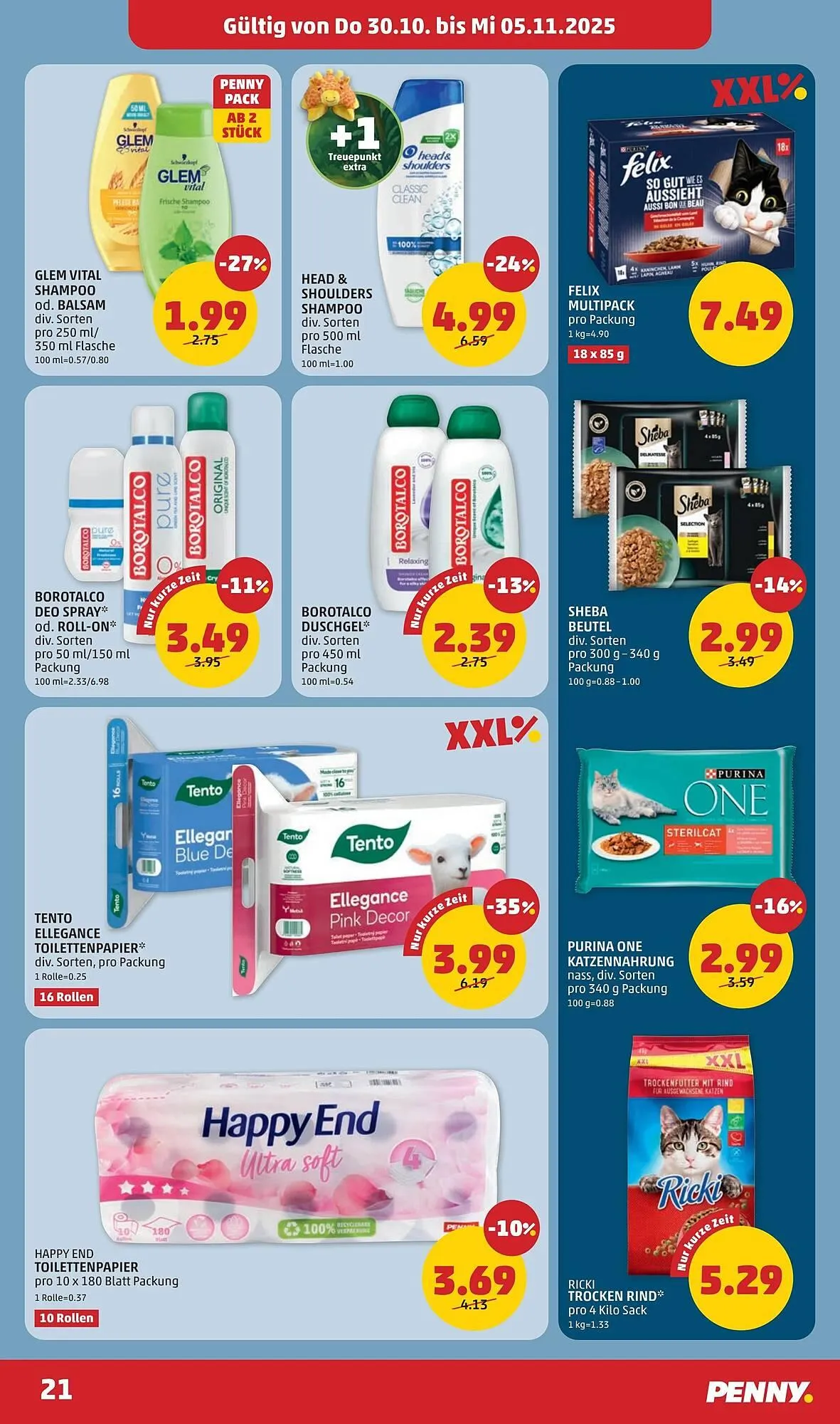 PENNY Flugblatt von 30. Oktober bis 5. November 2025 - Flugblätt seite  21