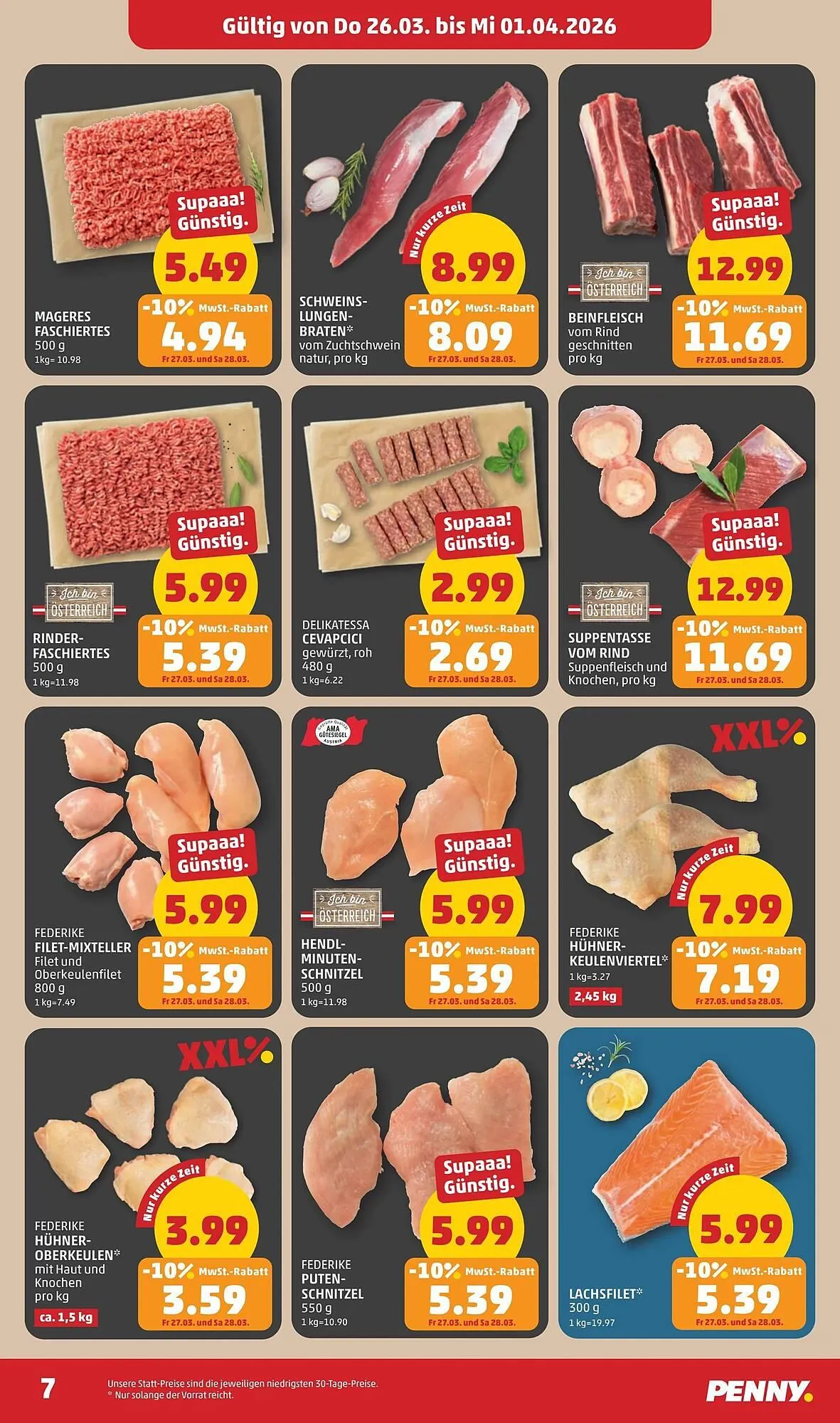 PENNY Flugblatt von 26. März bis 1. April 2026 - Flugblätt seite  7