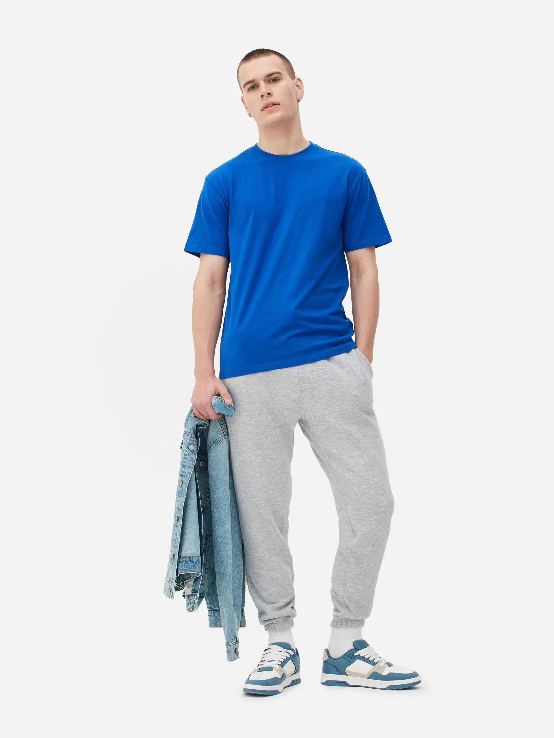 „Relaxed“ T-Shirt mit Rundhalsausschnitt